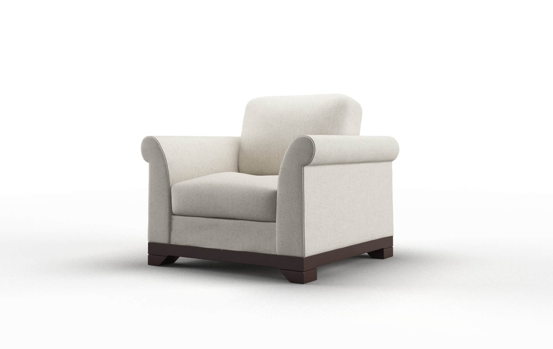 Denver Sasha Linen Chair espresso legs 4
