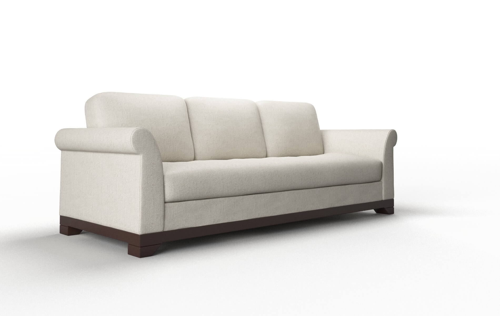 Denver Sasha Linen Sofa espresso legs 2