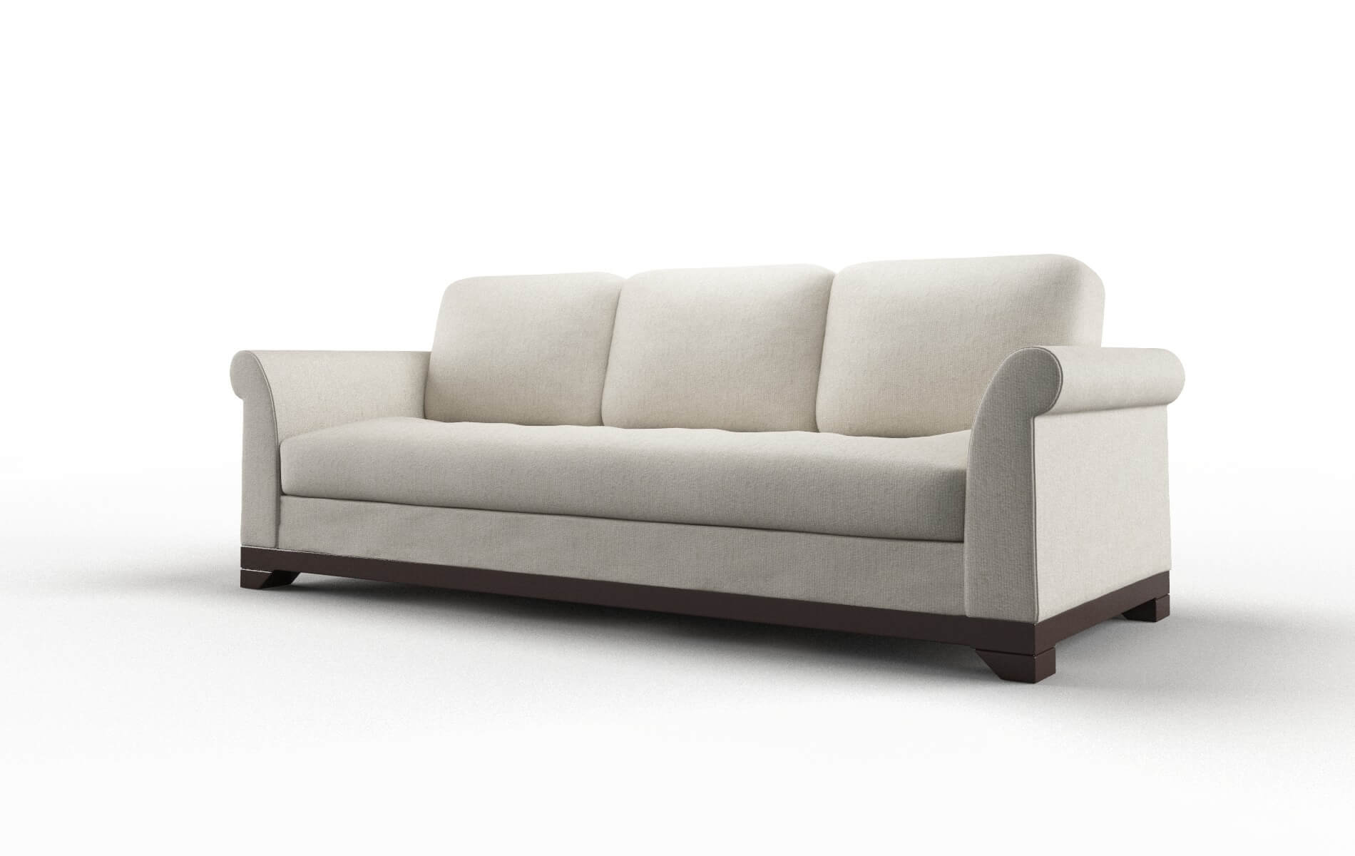 Denver Sasha Linen Sofa espresso legs 4