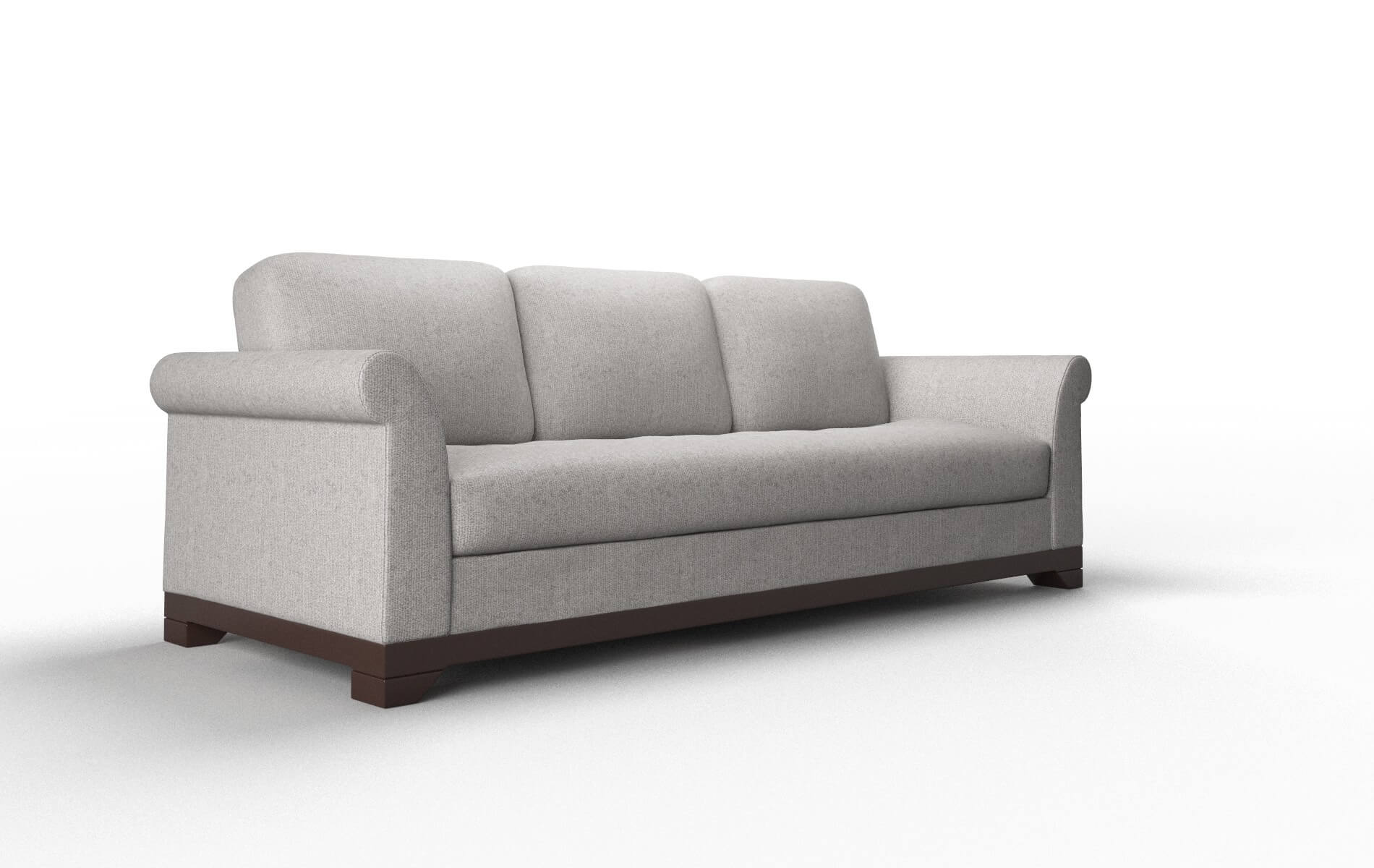 Denver Sasha Silver Sofa espresso legs 2