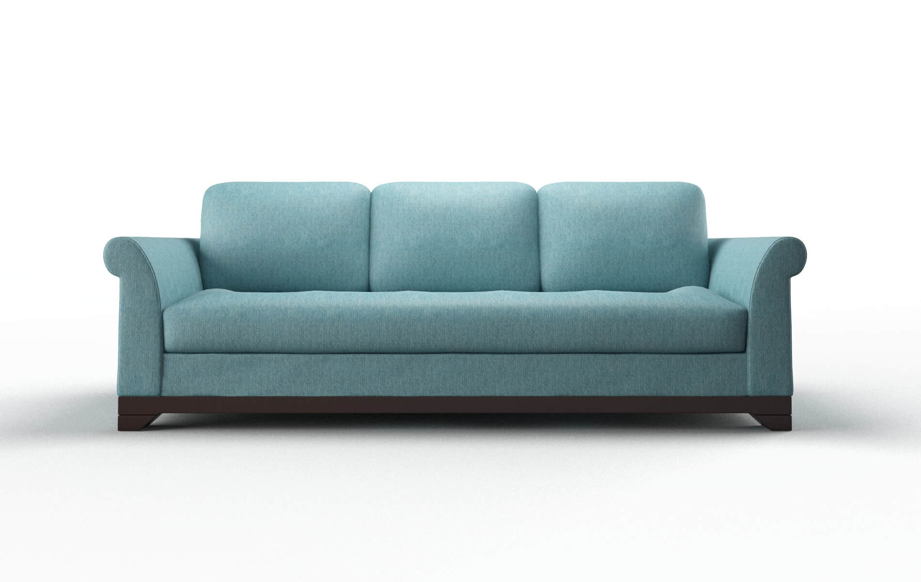 Denver Sorrento Denim Sofa espresso legs 1