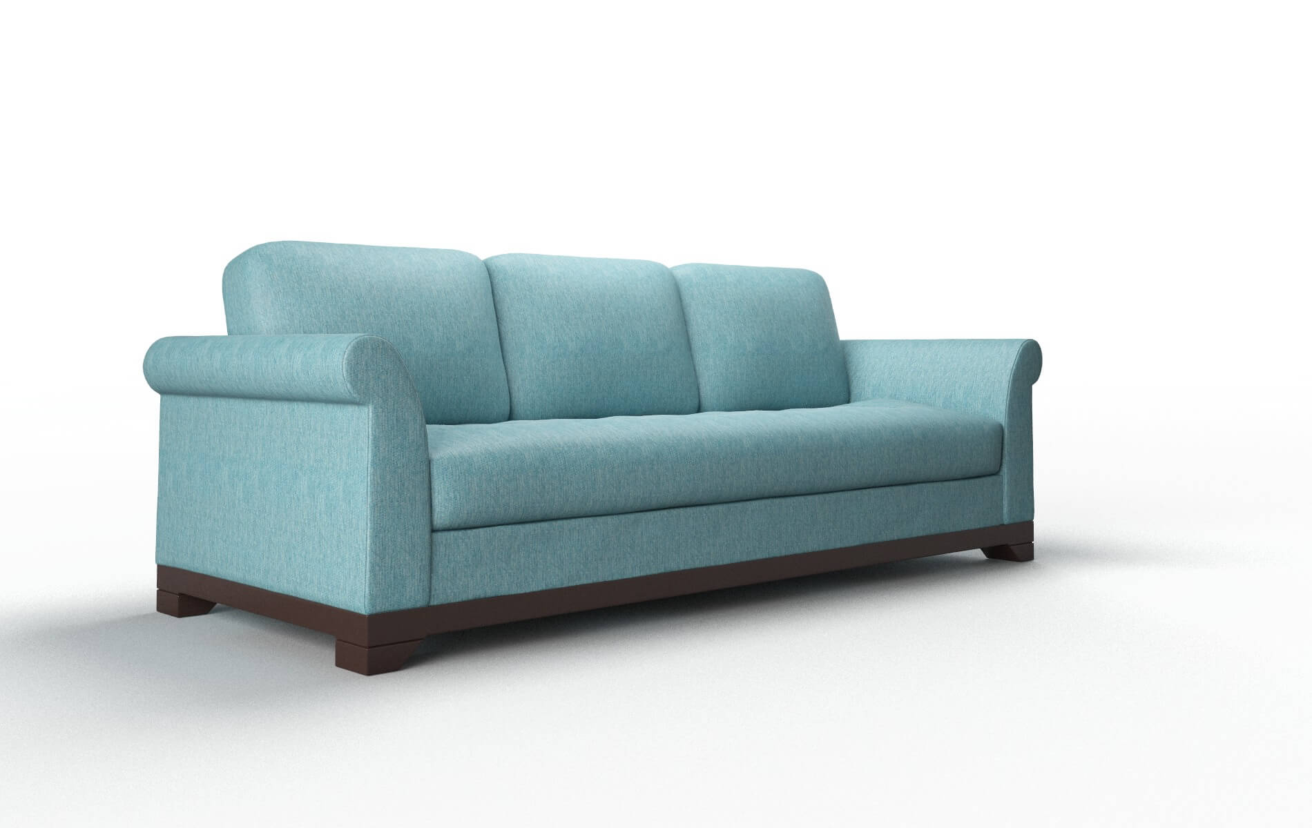Denver Sorrento Denim Sofa espresso legs 2