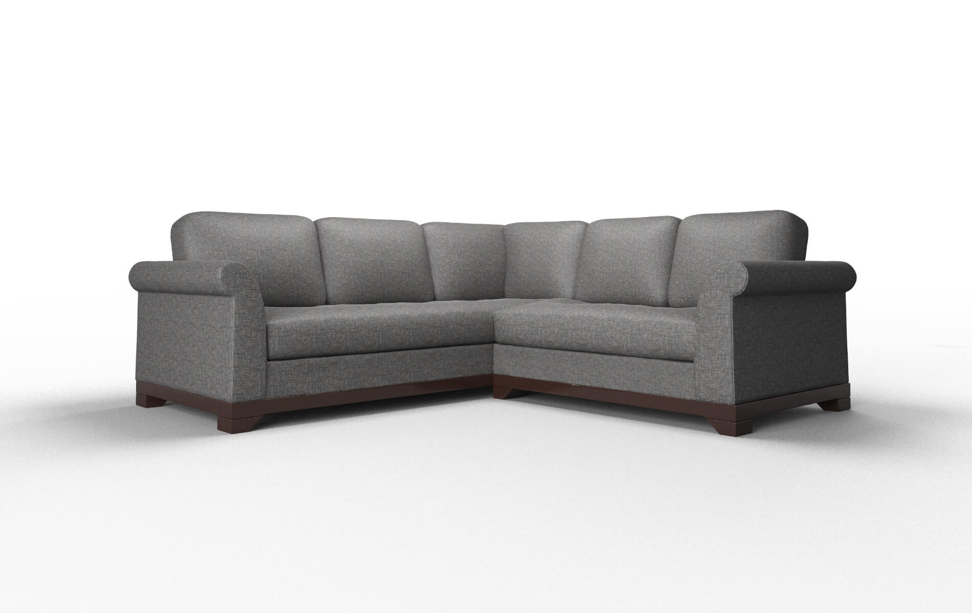 Denver Sosoftness 51 Sectional espresso legs 1