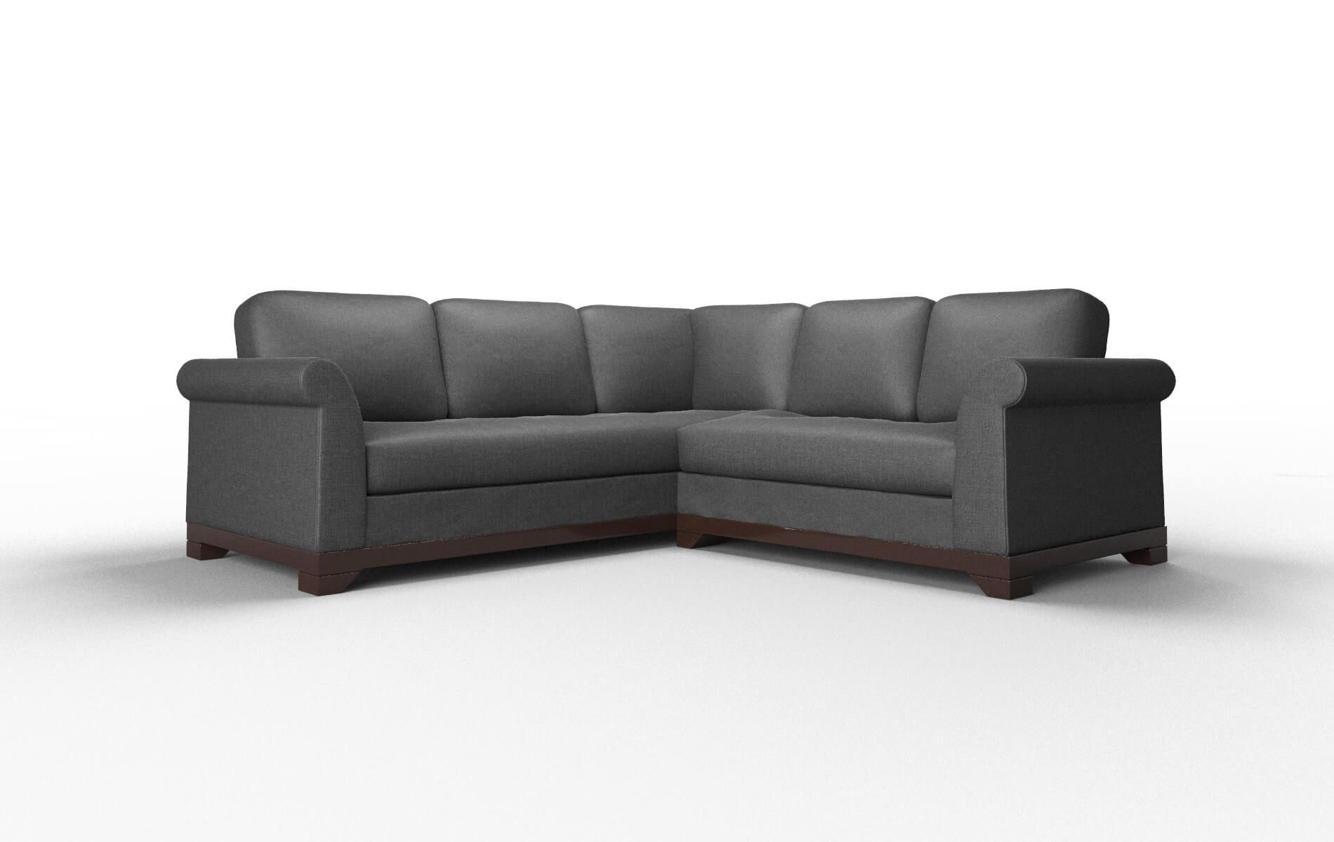 Denver Sosoftness 54 Sectional espresso legs 1