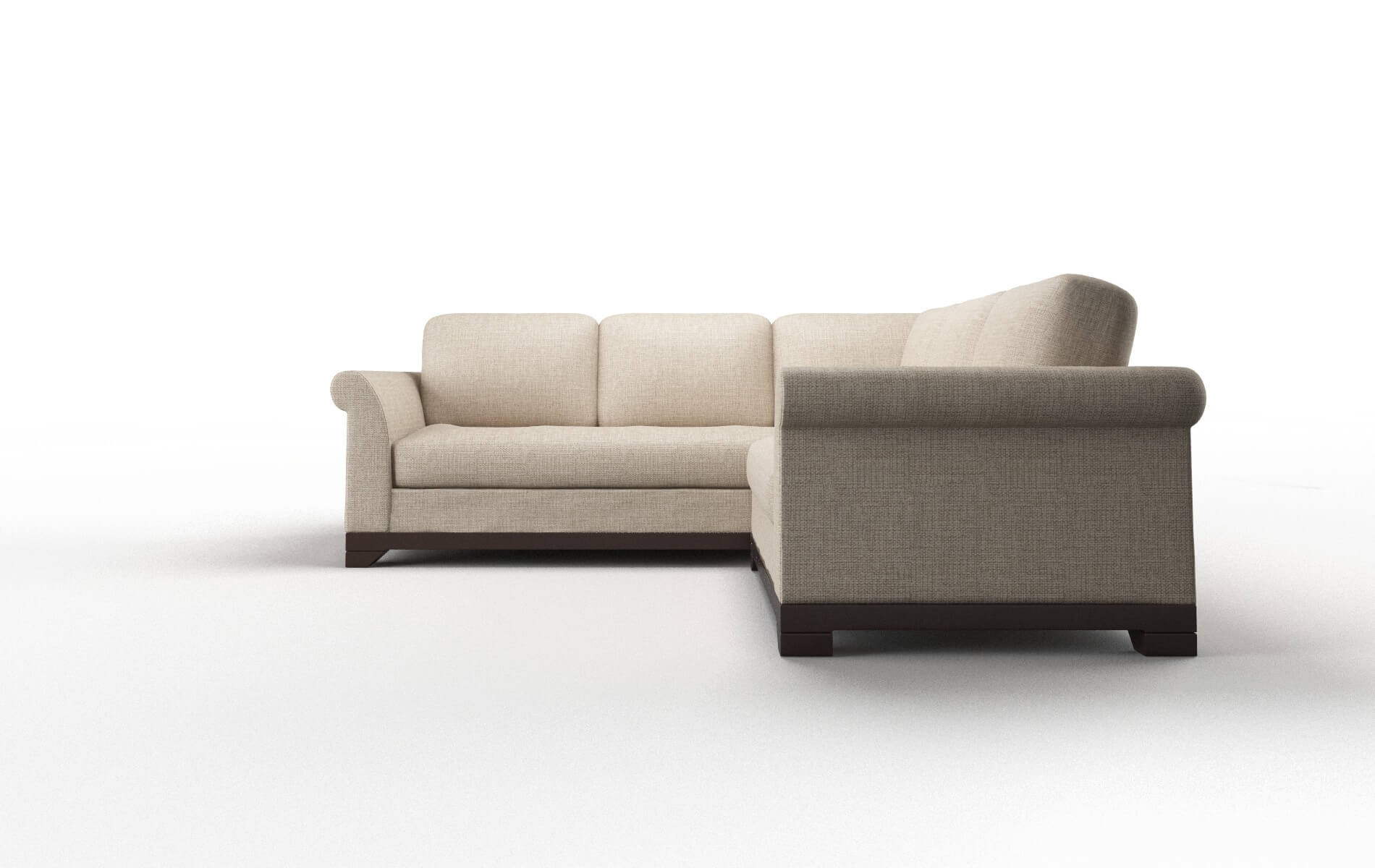 Denver Sosoftness 74 Sectional espresso legs 5