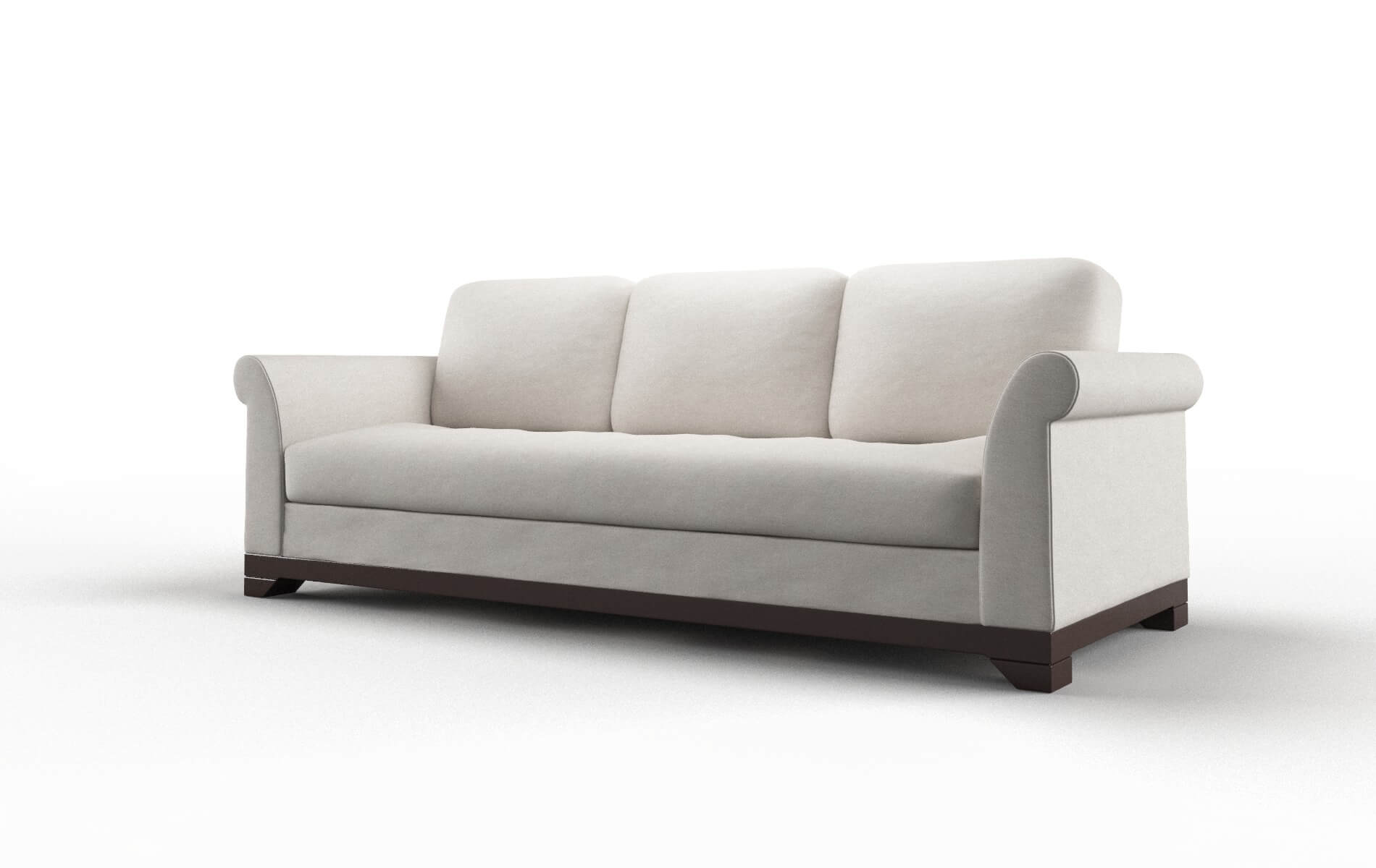 Denver Suave Dove Sofa espresso legs 4