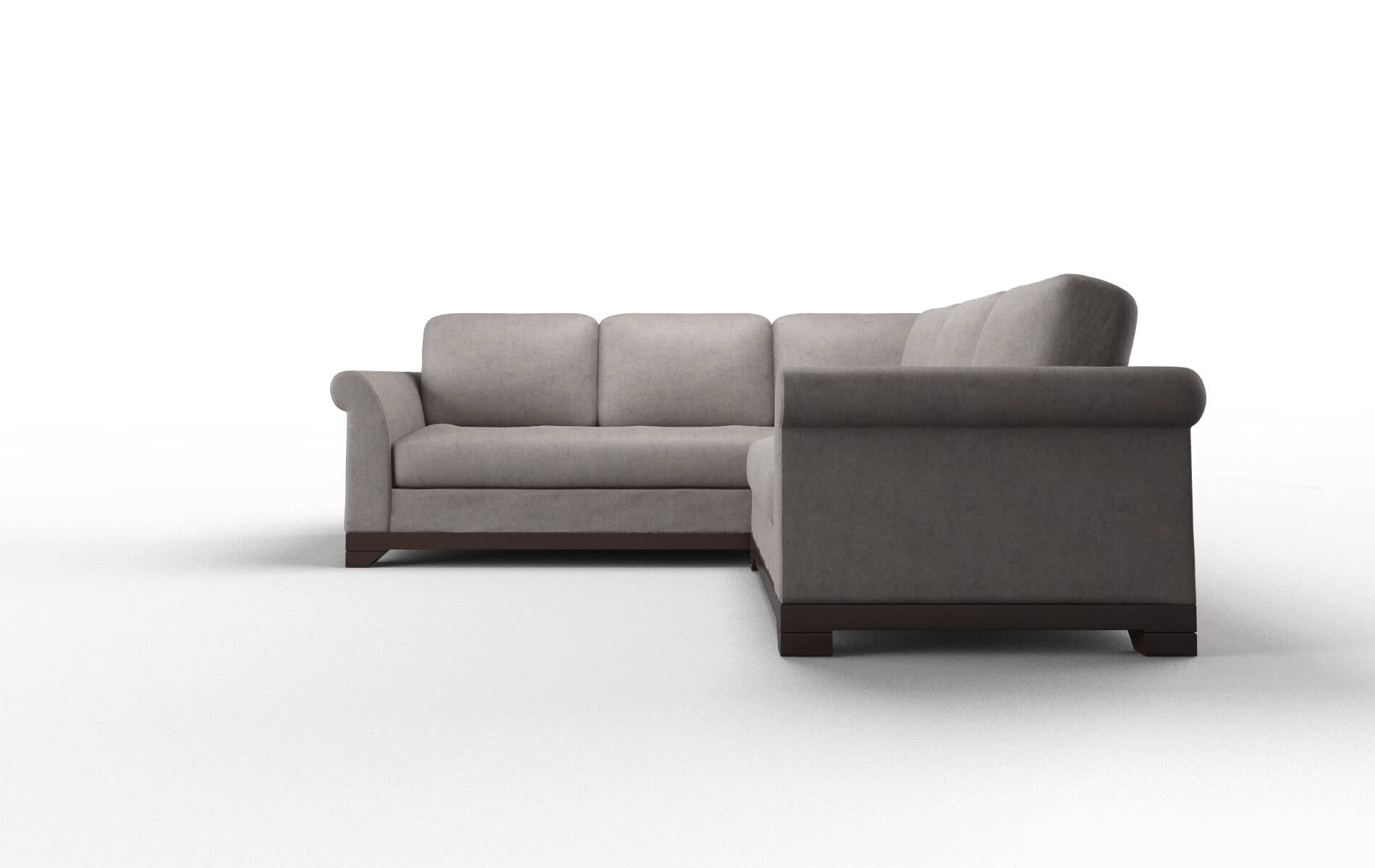 Denver Suave Slate Sectional espresso legs 5