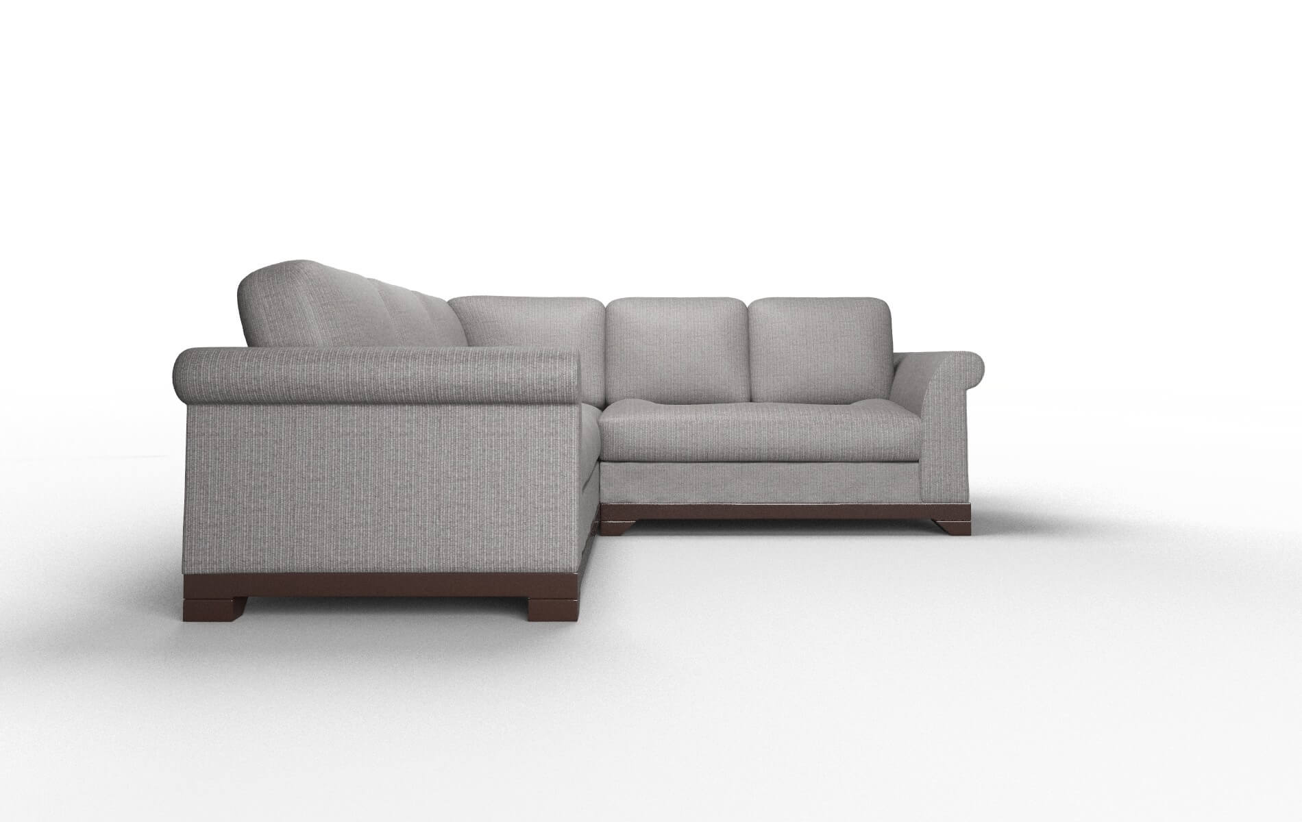 Denver Terrain Oatmeal Sectional espresso legs 2