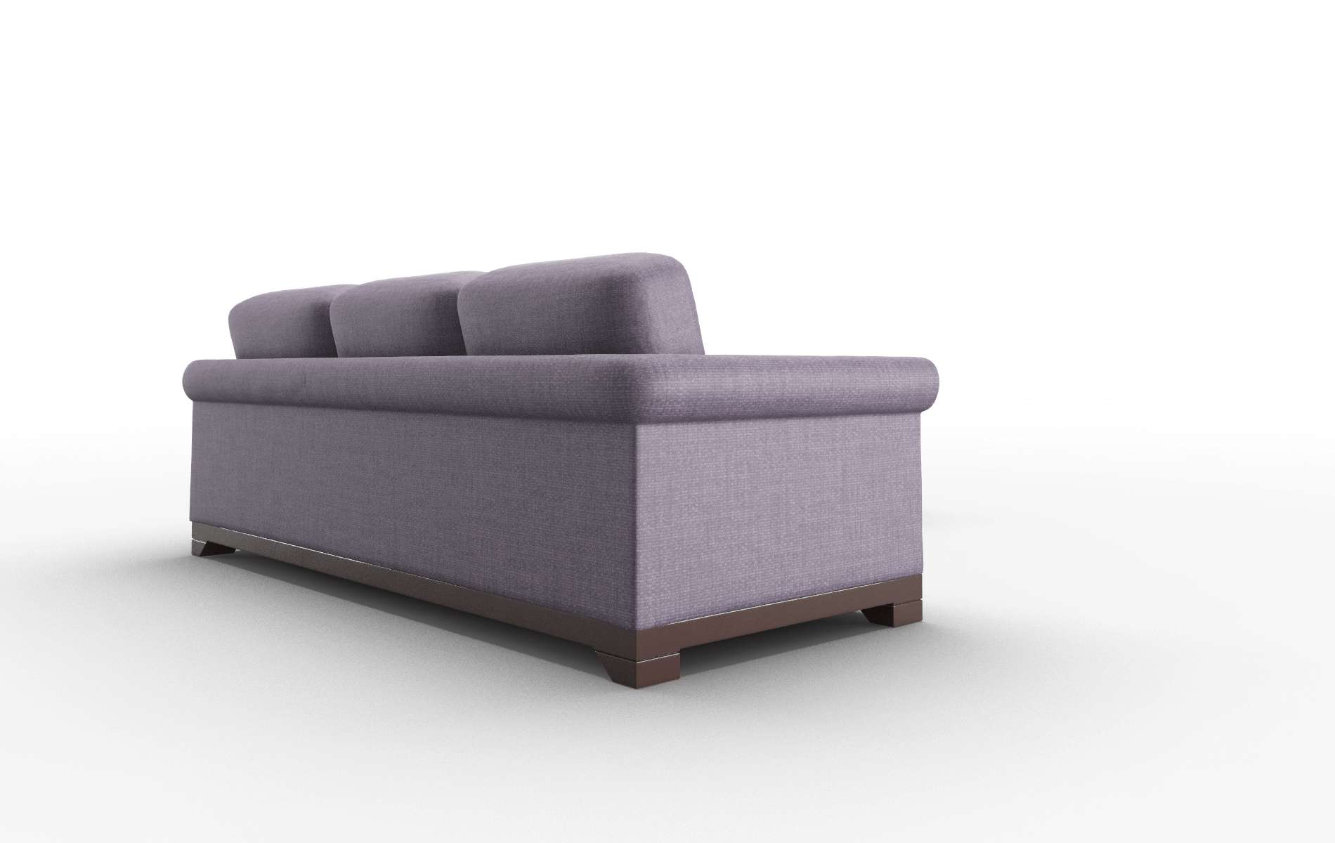 Denver Tess Blackberry Sectional espresso legs 3