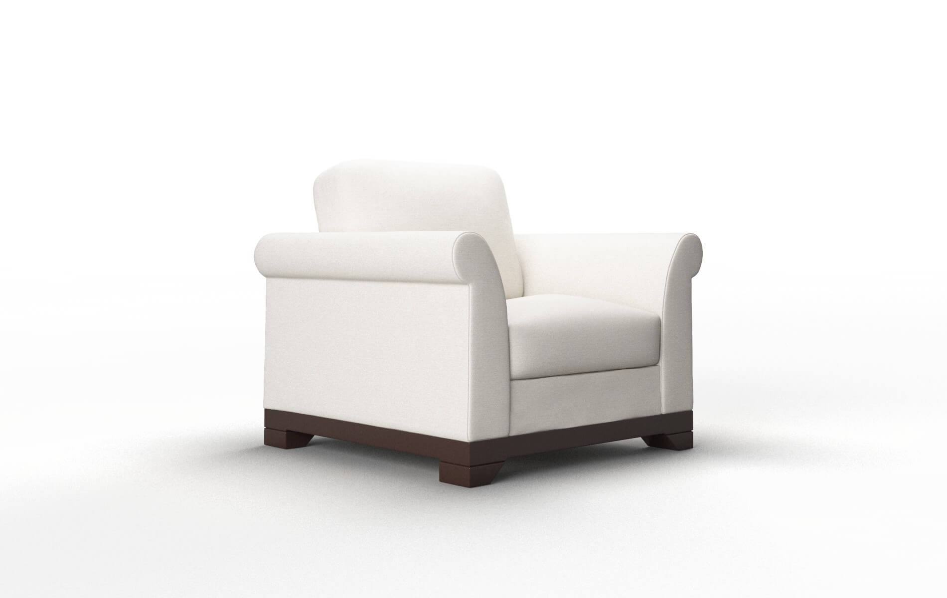 Denver Venice Eggshell Chair espresso legs 2