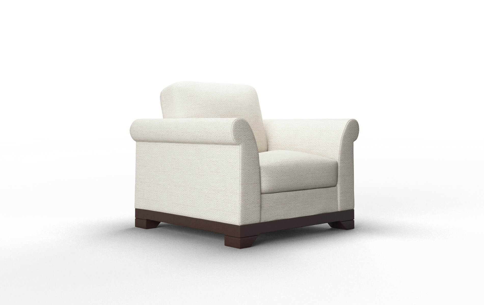 Denver Venus Cream Chair espresso legs 2