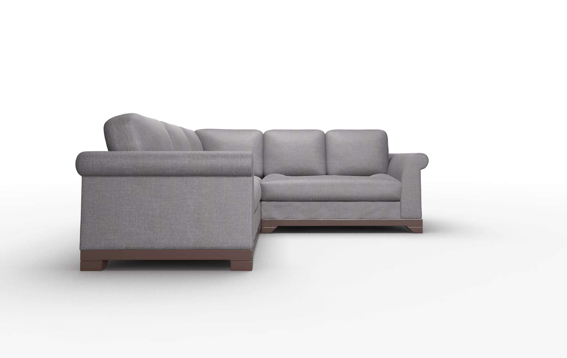 Denver Venus Onyx Sectional espresso legs 2