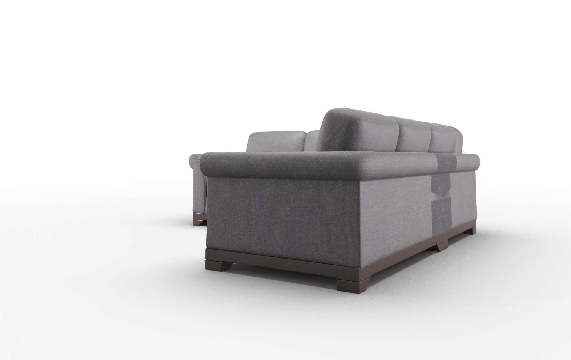 Denver Venus Onyx Sectional espresso legs 4