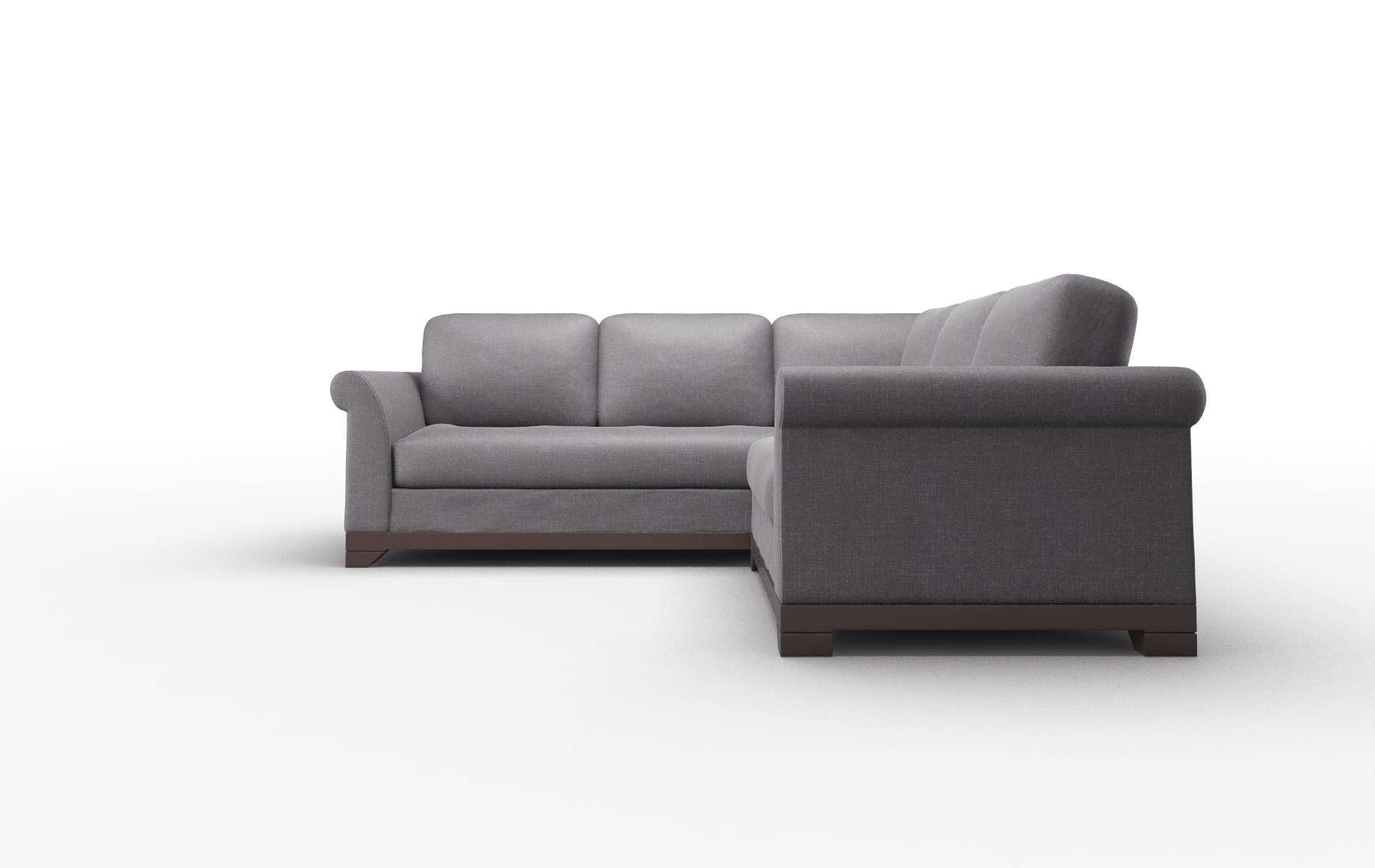 Denver Venus Onyx Sectional espresso legs 5