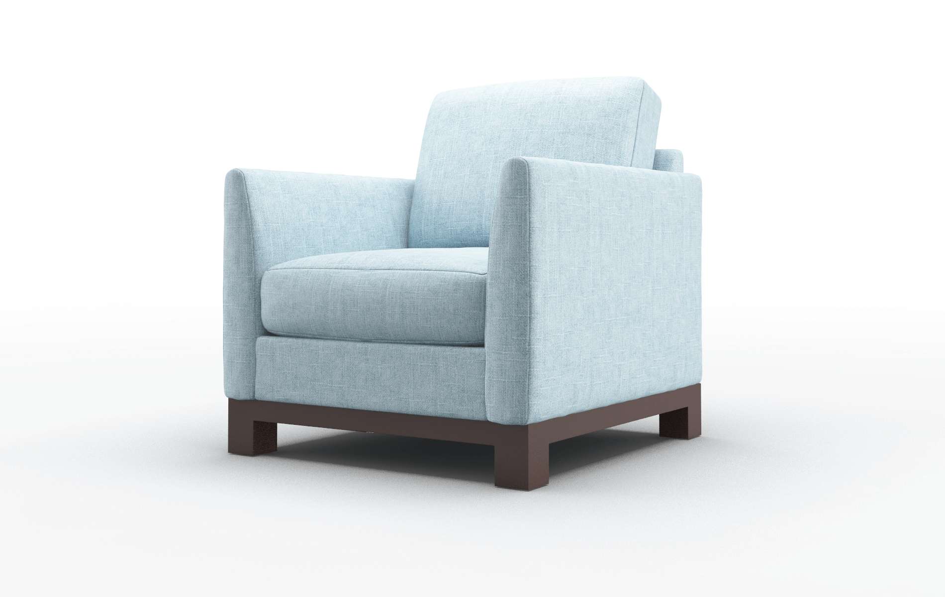 Dover Atlas Turquoise Chair espresso legs 4