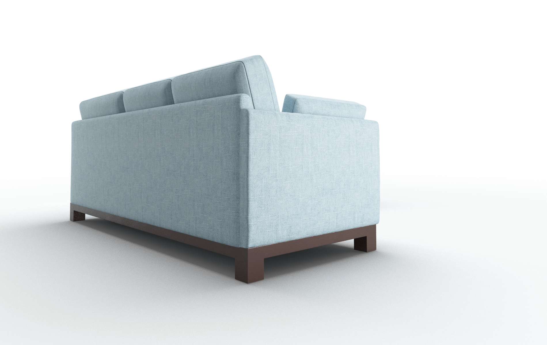 Dover Atlas Turquoise Sectional espresso legs 3