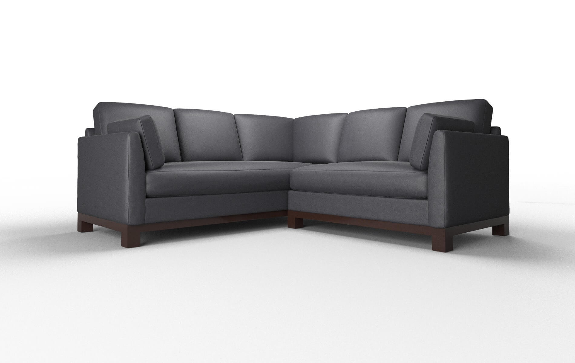 Dover Atlas_plz Navy Sectional espresso legs 1