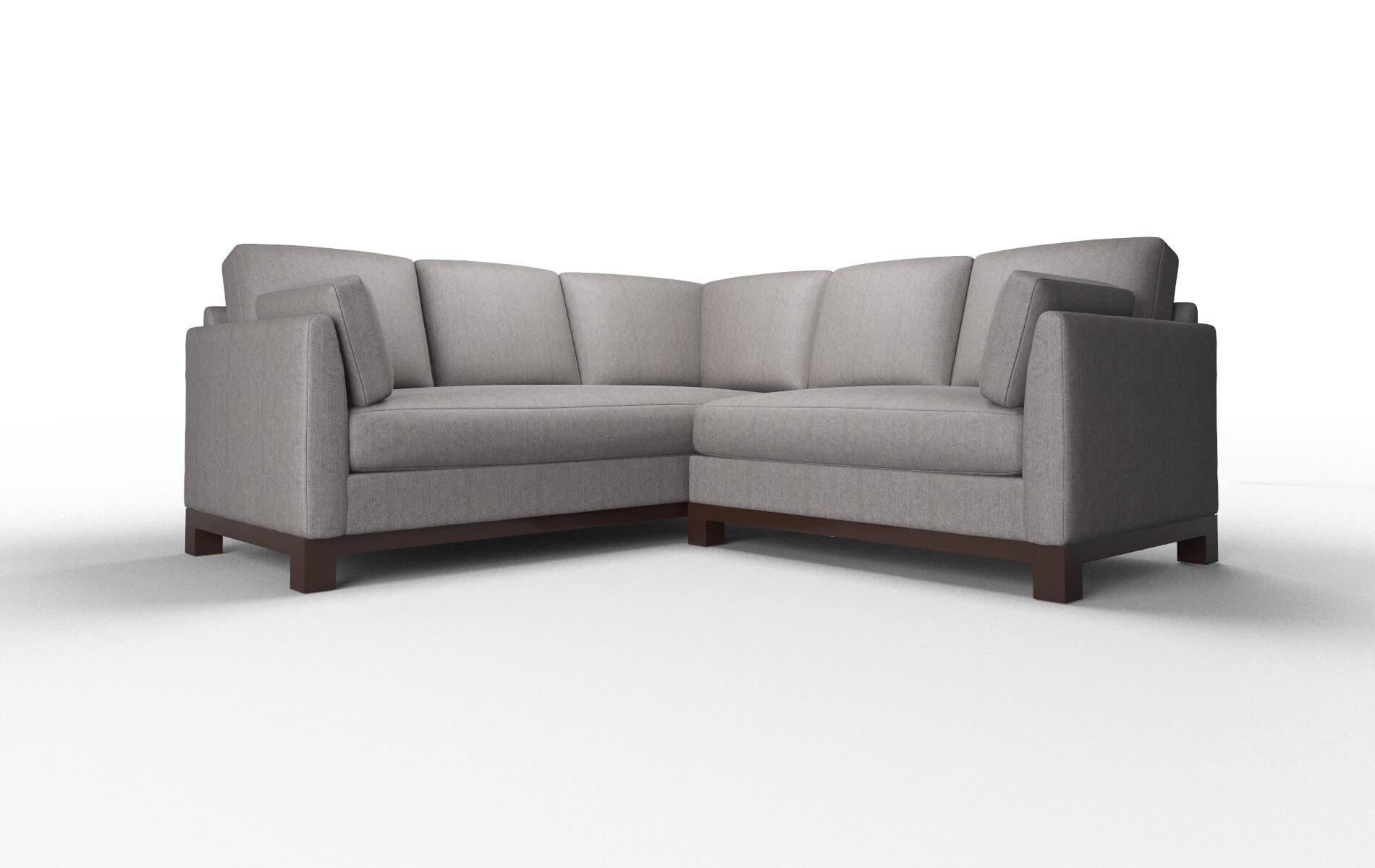 Dover Atlas_plz Silver Sectional espresso legs 1