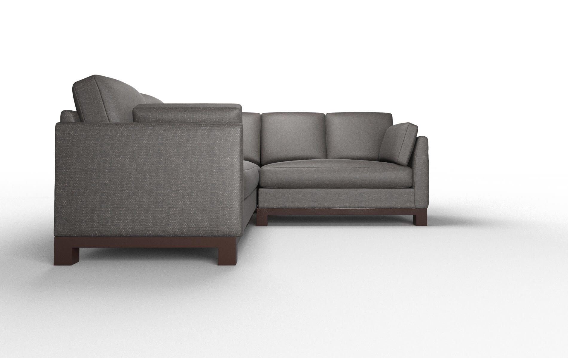 Dover Avenger Denim Sectional espresso legs 2