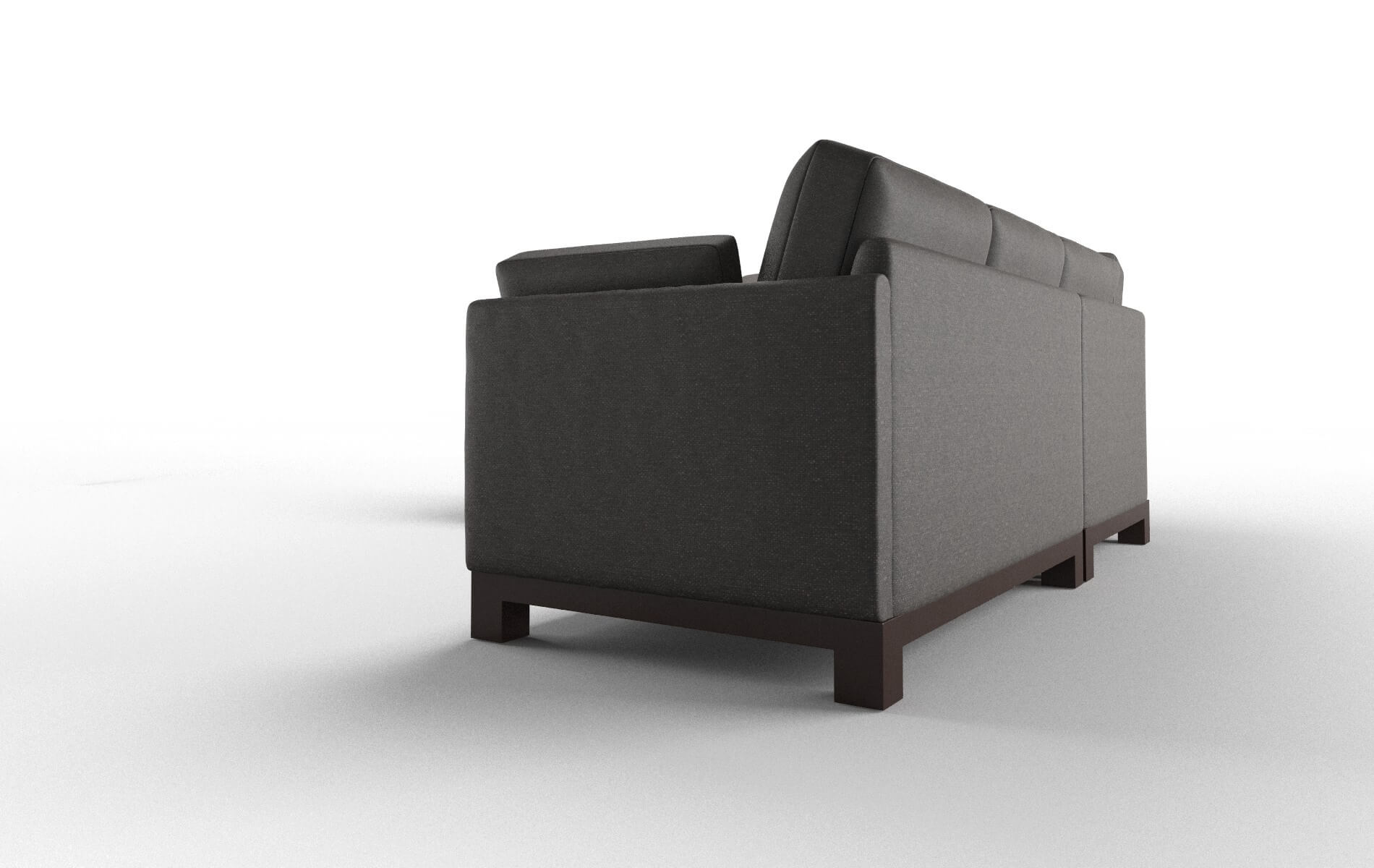 Dover Avenger Denim Sectional espresso legs 4