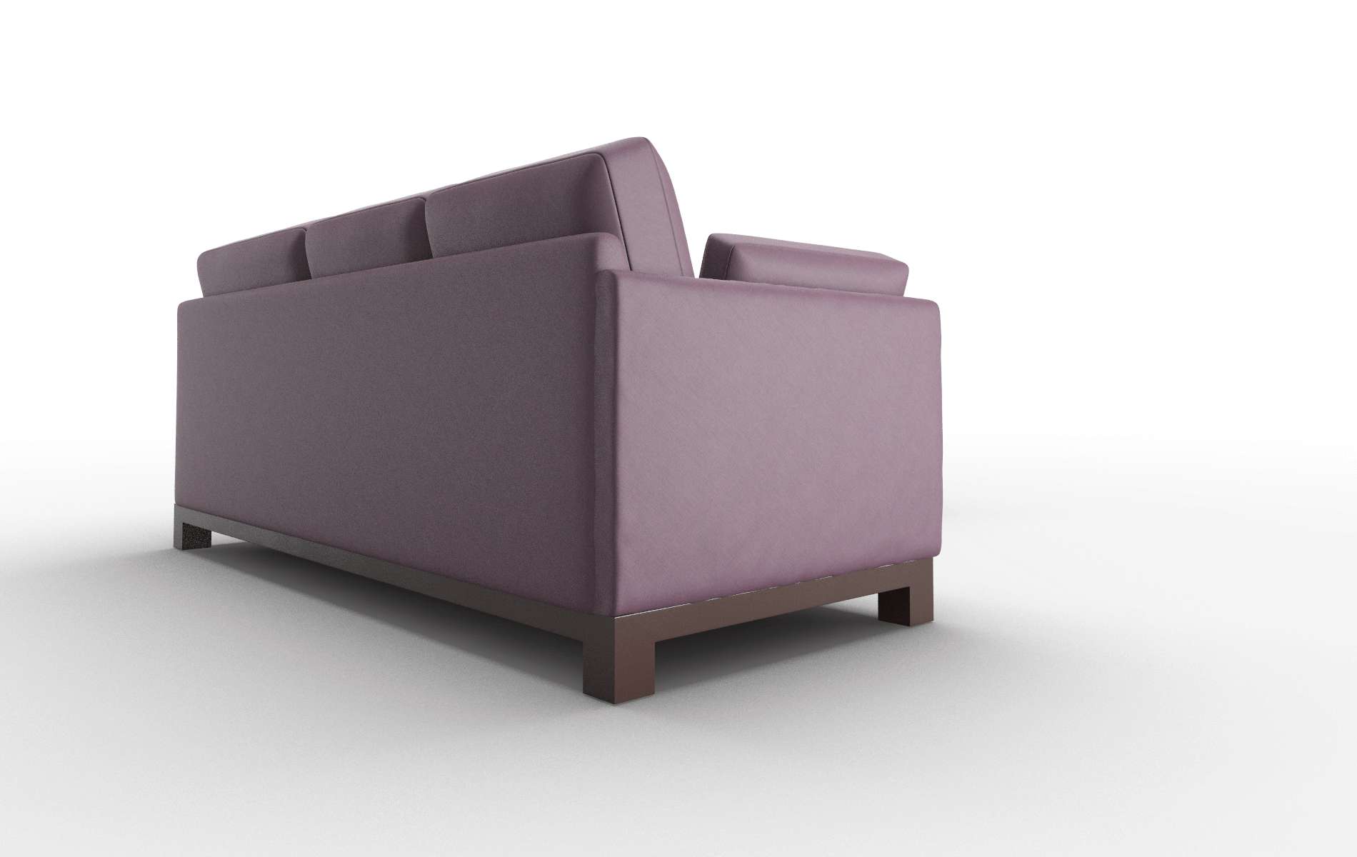Dover Bella Aubergine Sectional espresso legs 3