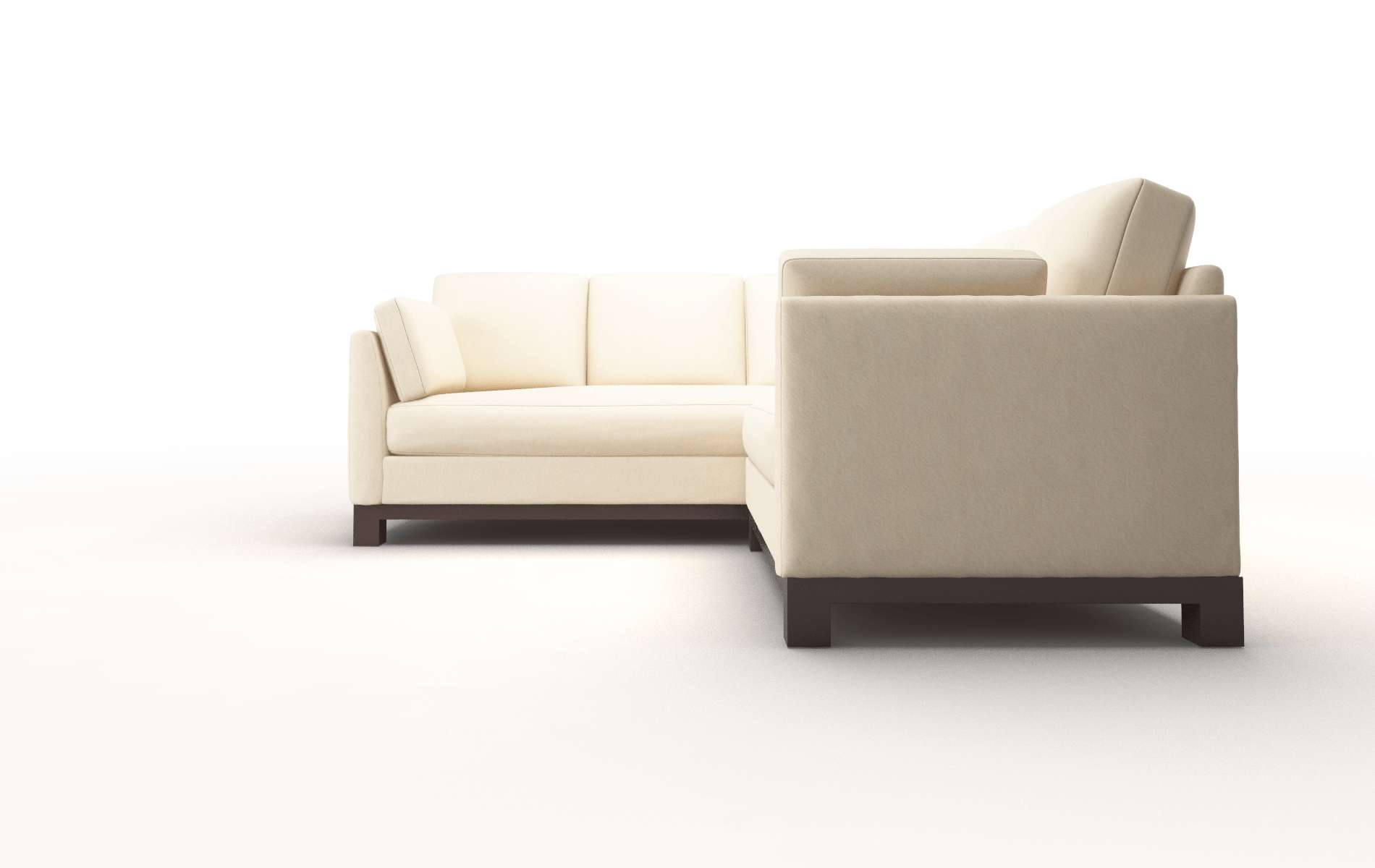 Dover Bella Buckwheat Sectional espresso legs 5