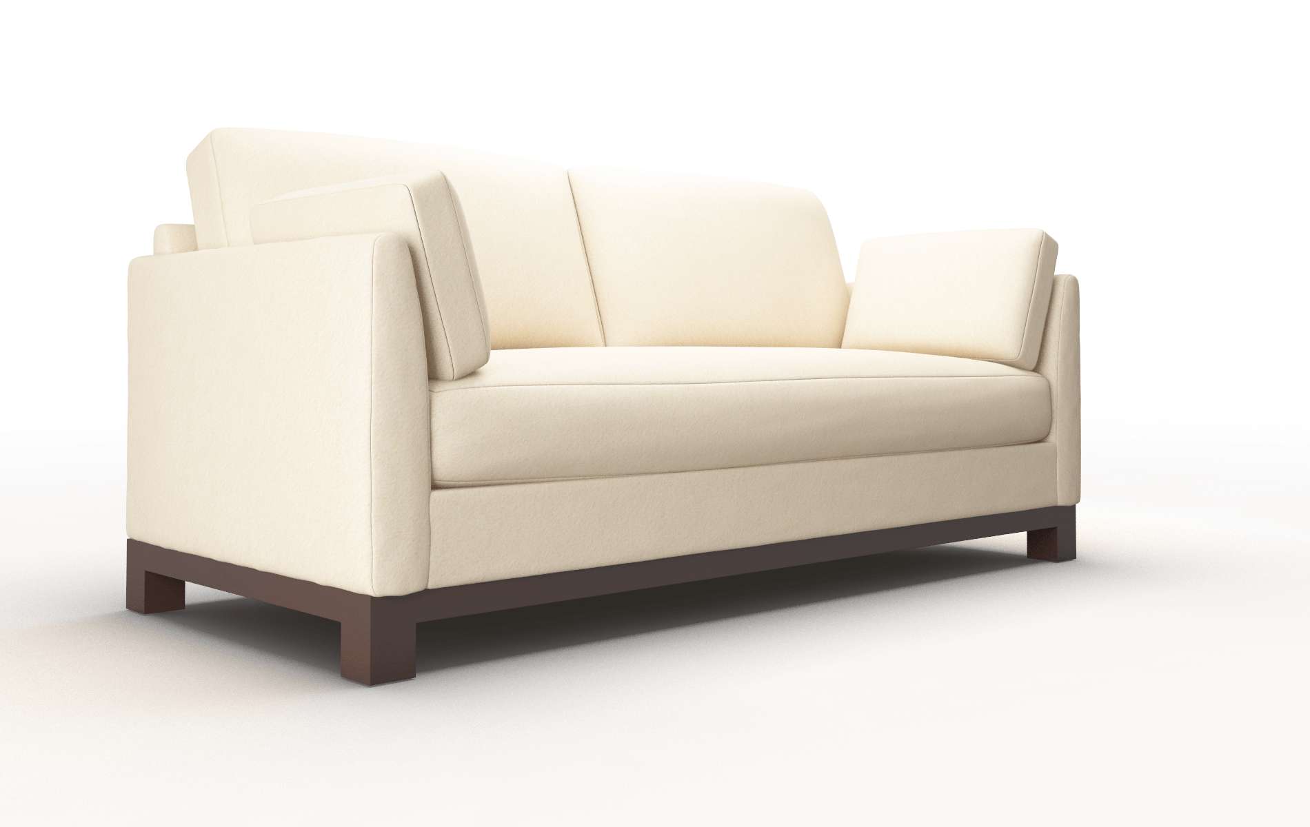 Dover Bella Buckwheat Sofa espresso legs 2