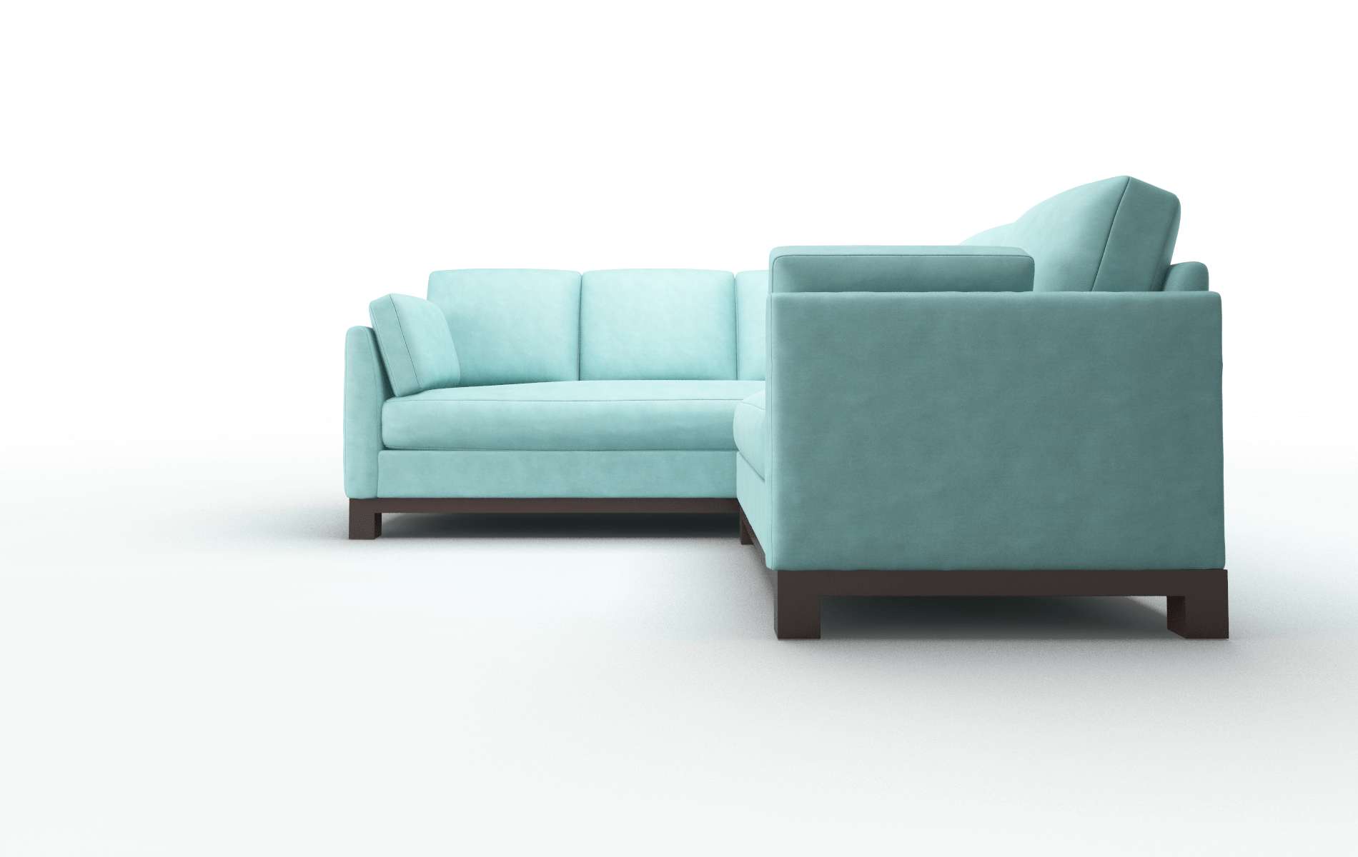 Dover Bella Caribbean Sectional espresso legs 5