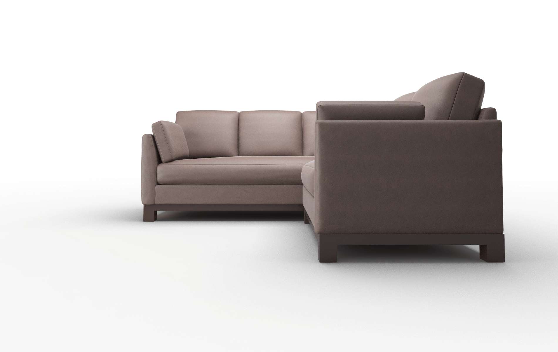 Dover Bella Espresso Sectional espresso legs 5