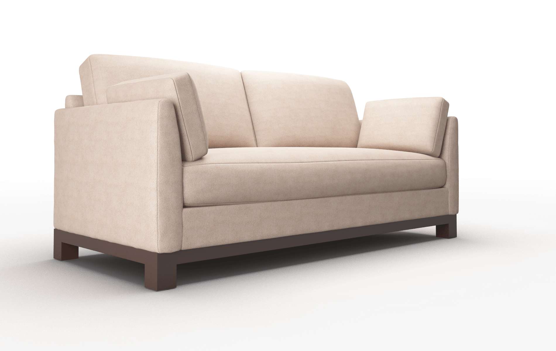 Dover Bella Pewter Sofa espresso legs 2