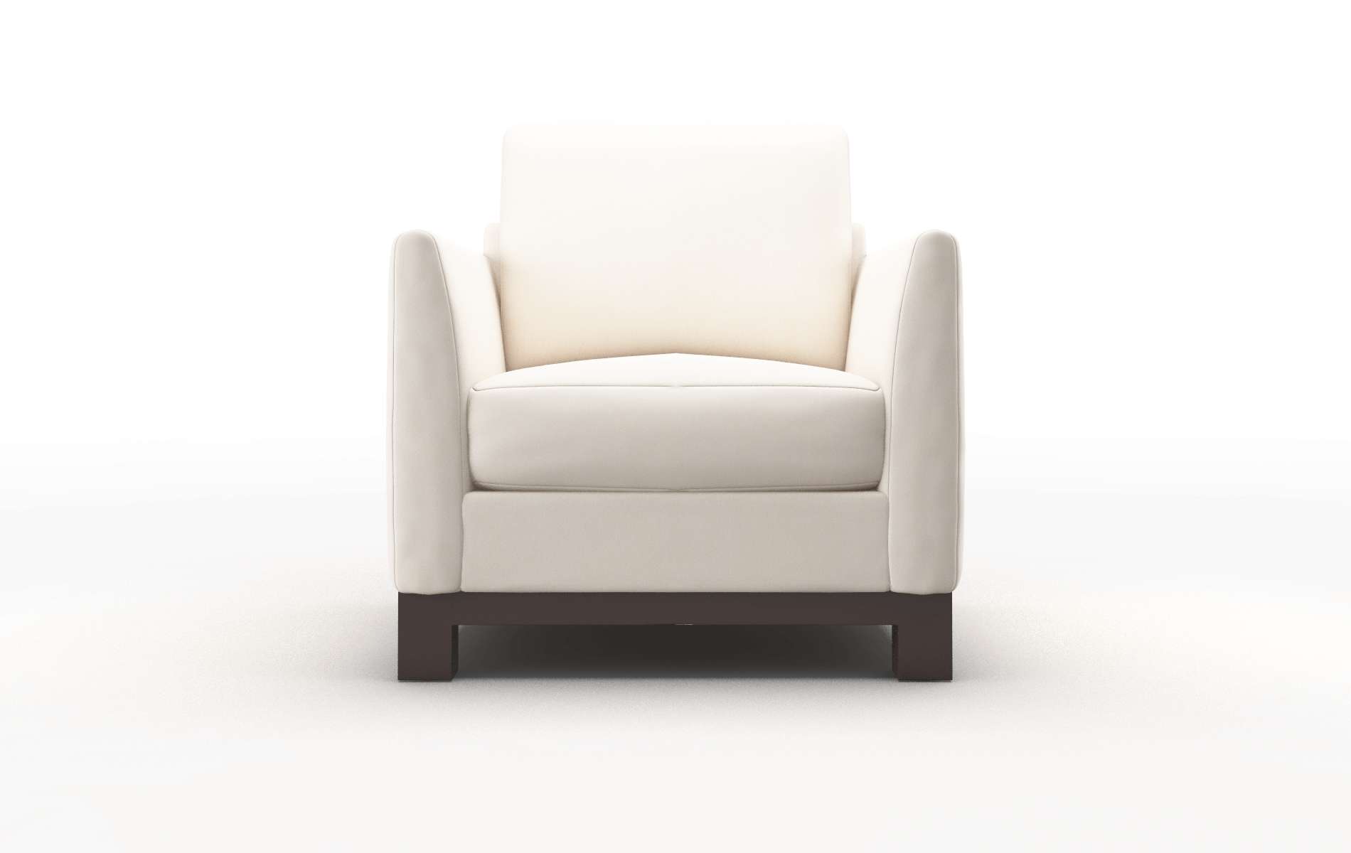 Dover Blanche milky Chair Espresso Legs  1