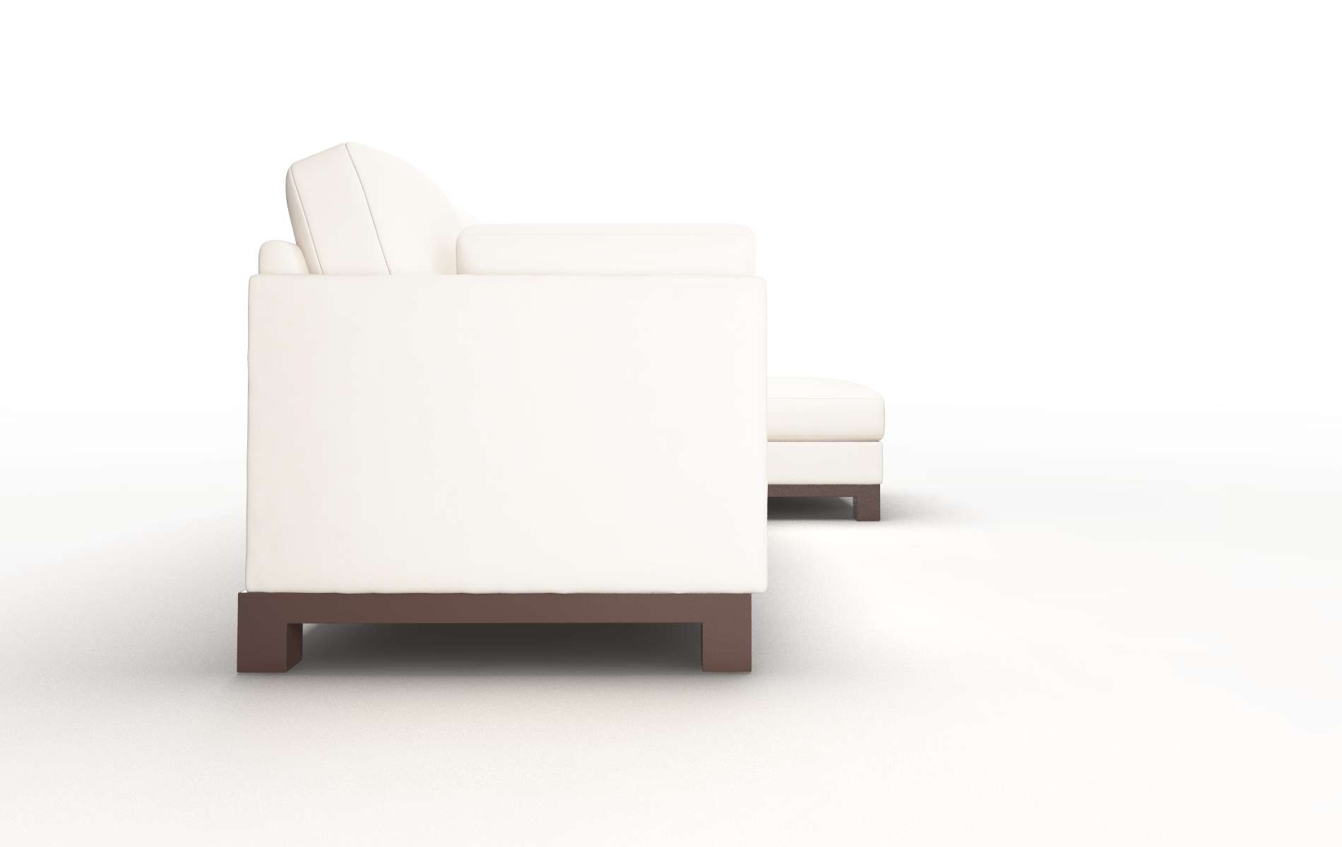 Dover Blanche Milky Panel espresso legs 3