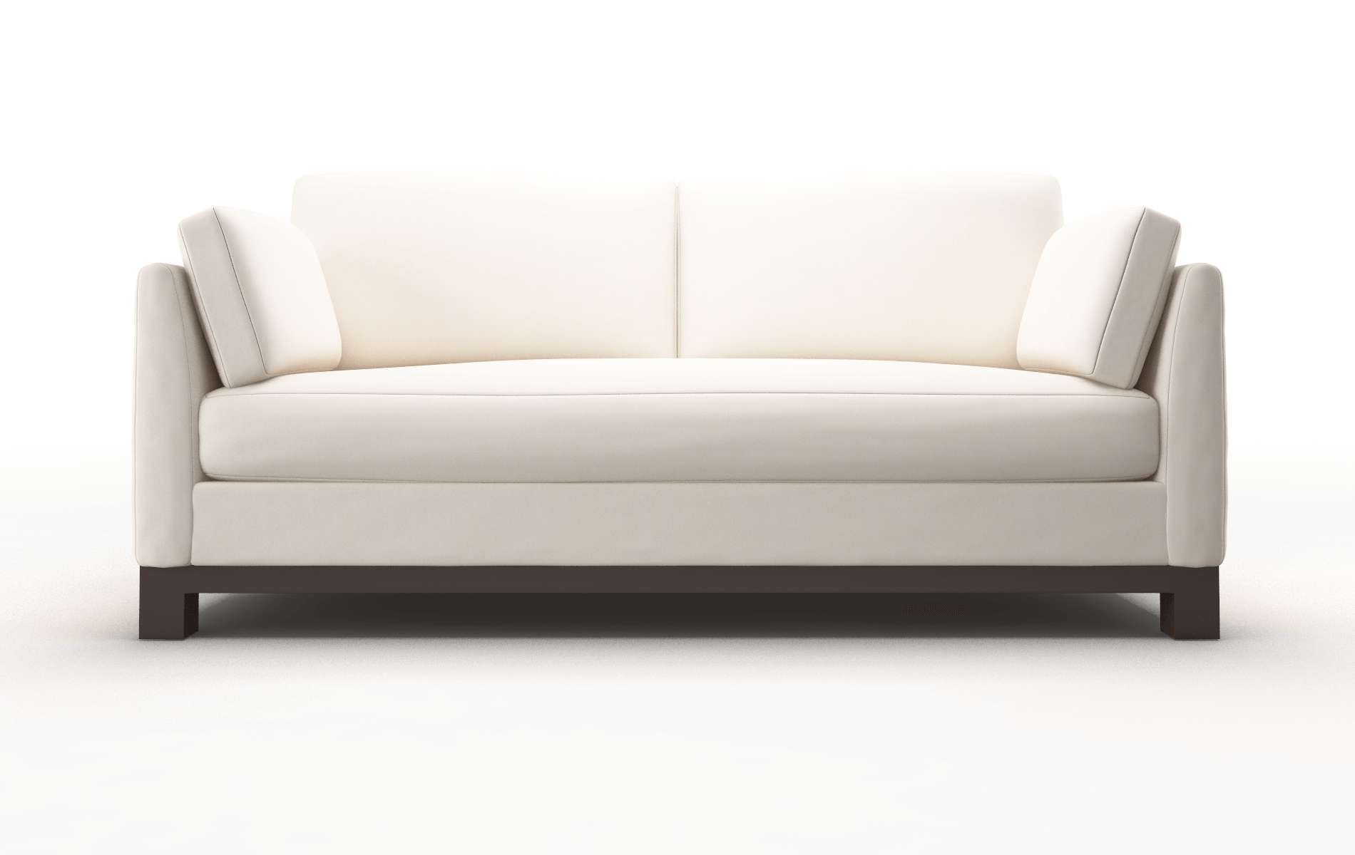 Dover Blanche Milky Sofa espresso legs 1