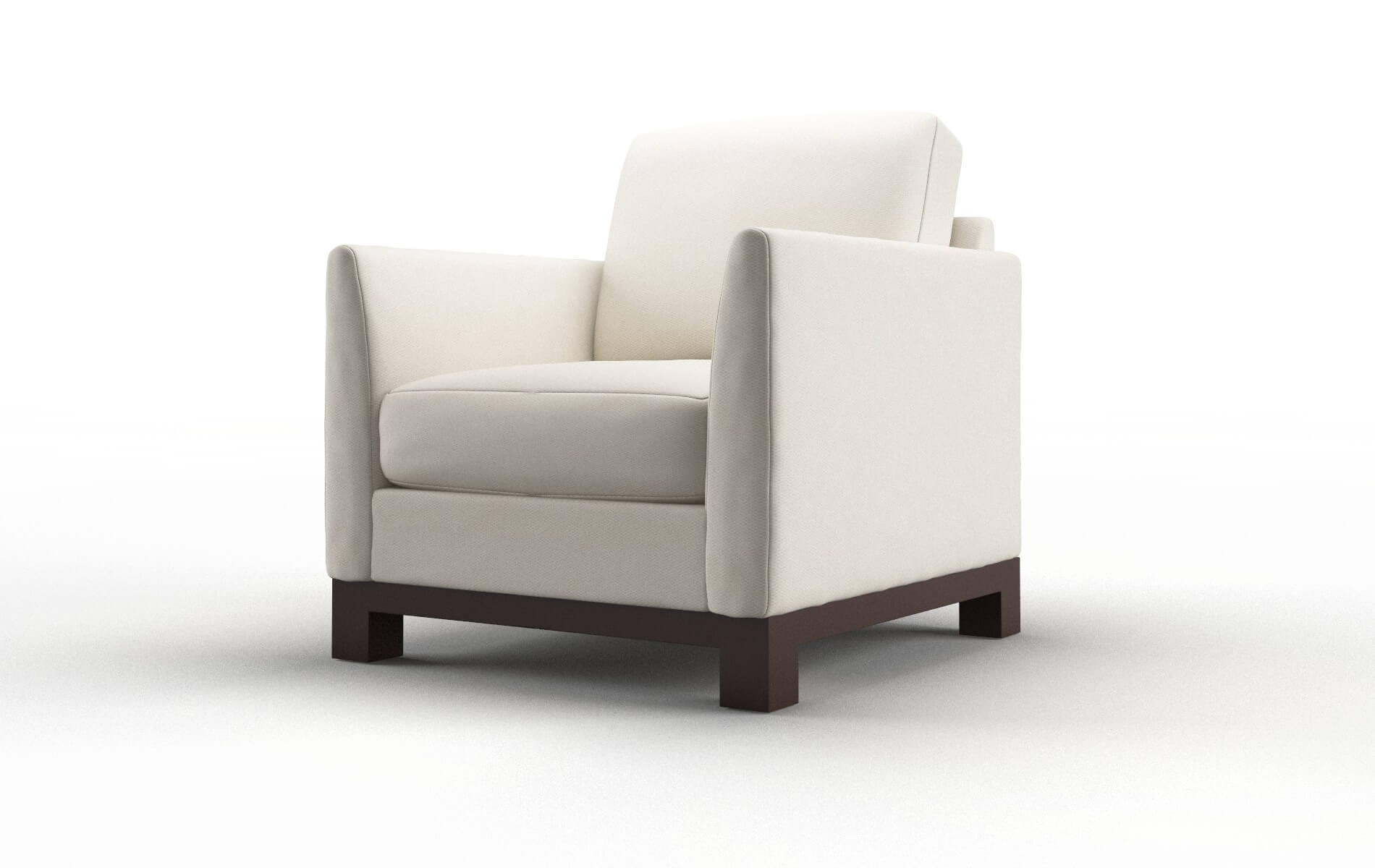 Dover Bungalow Ivory Chair espresso legs 4