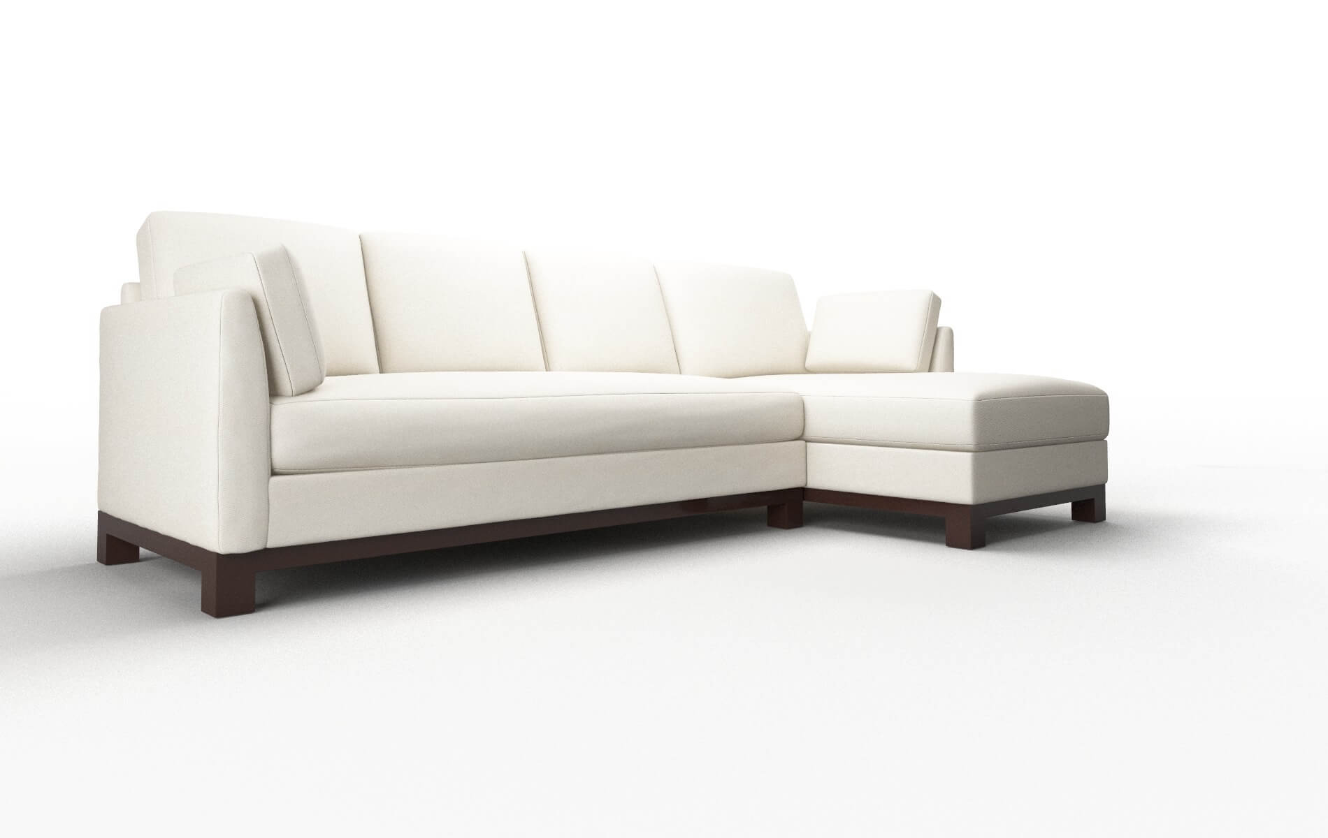 Dover Bungalow Ivory Panel espresso legs 2