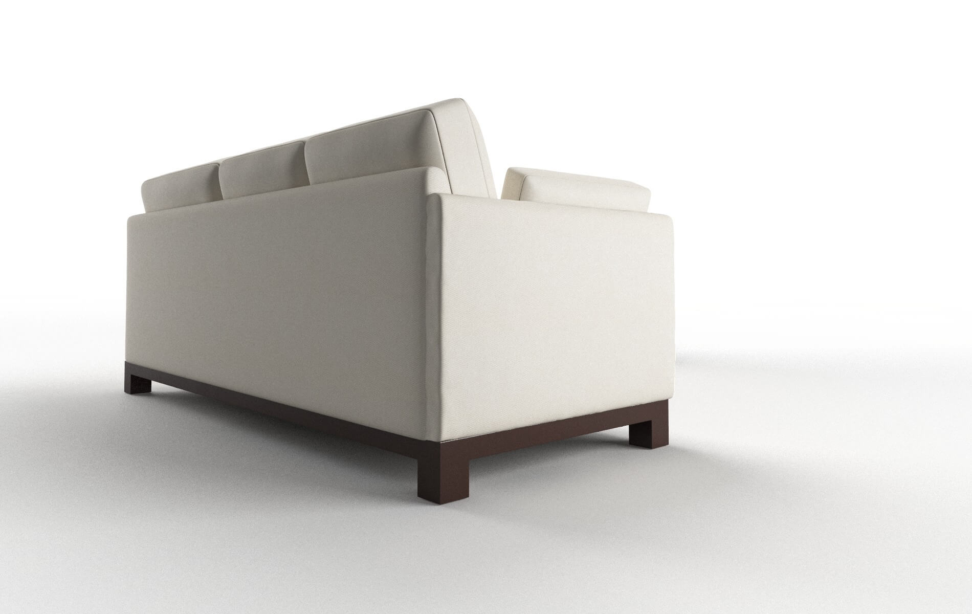 Dover Bungalow Ivory Sectional espresso legs 3