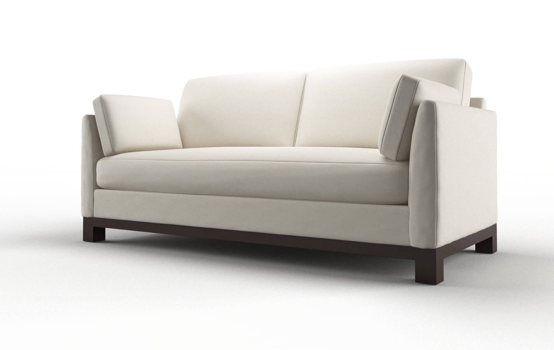 Dover Bungalow Ivory Sofa espresso legs 5