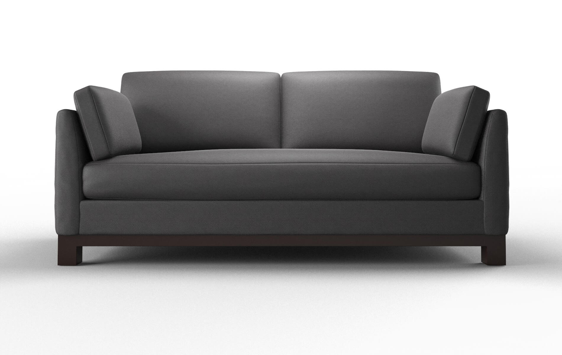 Dover Catalina Charcoal Sofa espresso legs 1