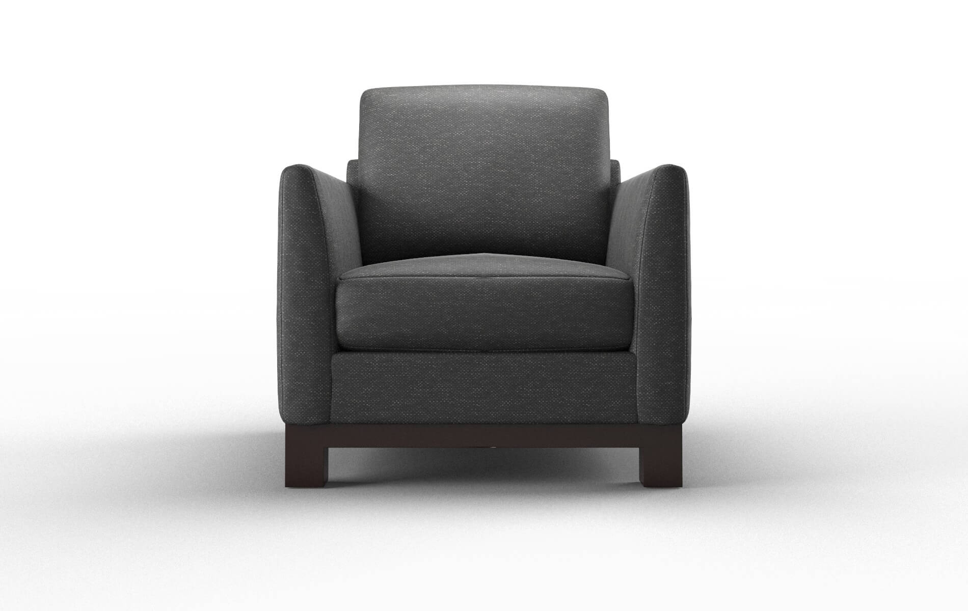 Dover Chance denim Chair Espresso Legs  1