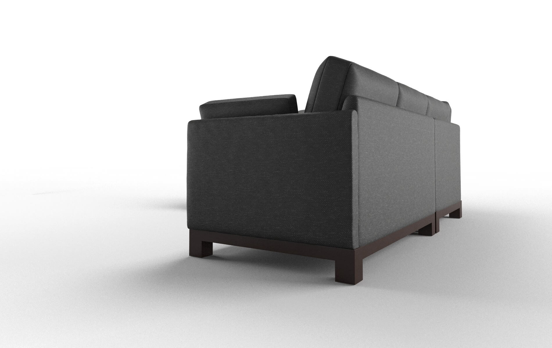 Dover Chance Denim Sectional espresso legs 4