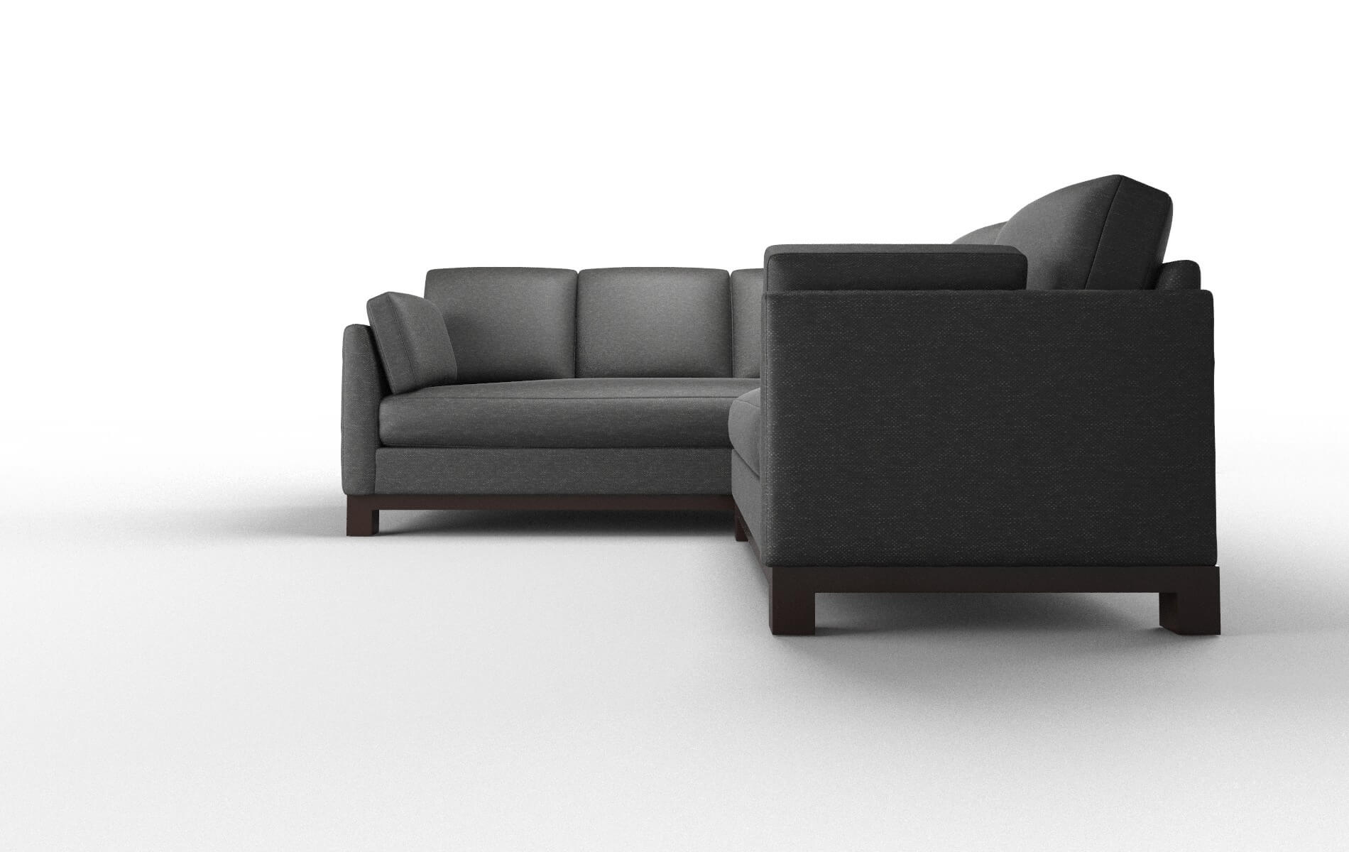Dover Chance Denim Sectional espresso legs 5