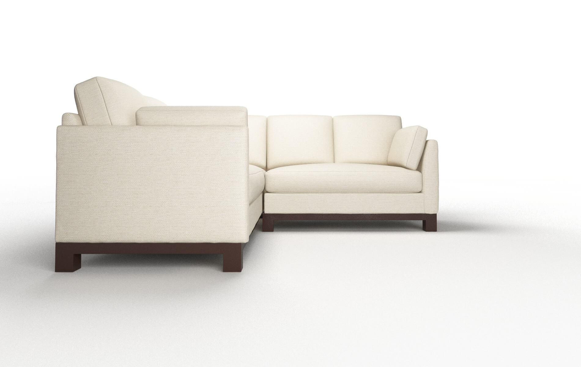 Dover Chance Sand Sectional espresso legs 2