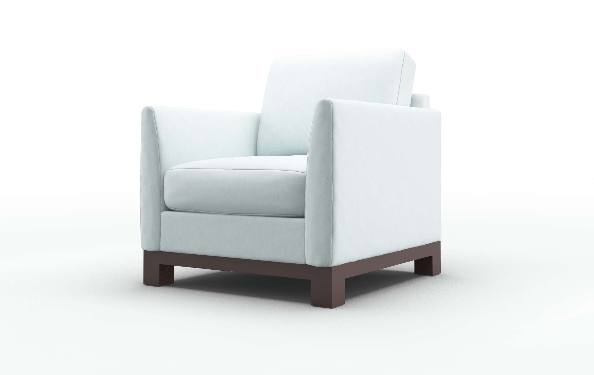 Dover Clyde Cornflower Chair espresso legs 4