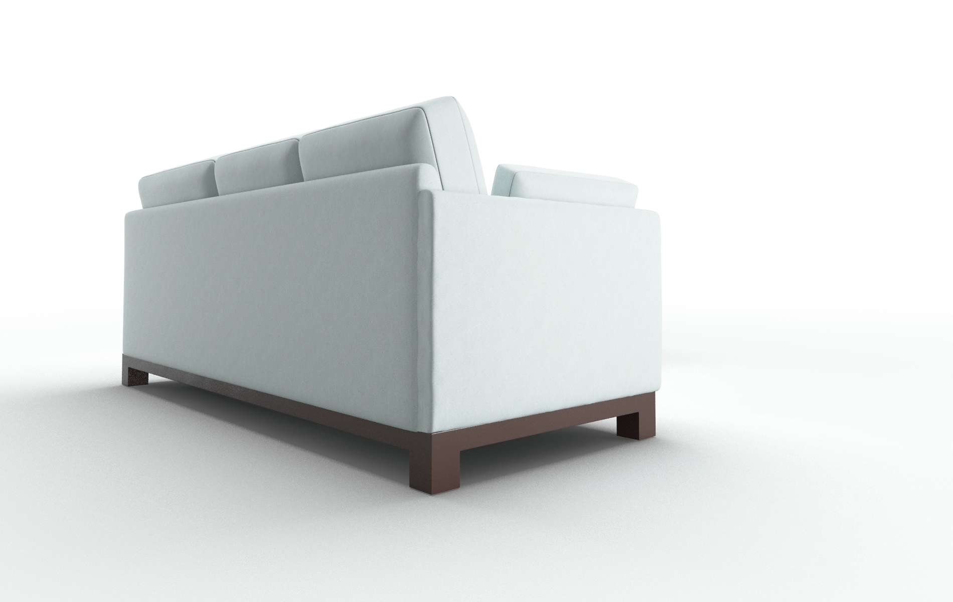 Dover Clyde Cornflower Sectional espresso legs 3