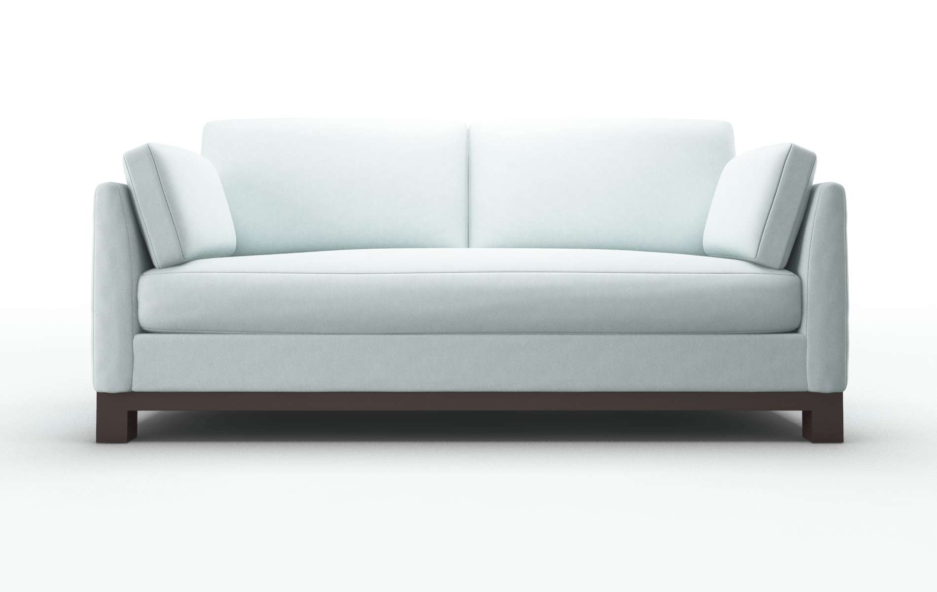 Dover Clyde Cornflower Sofa espresso legs 1