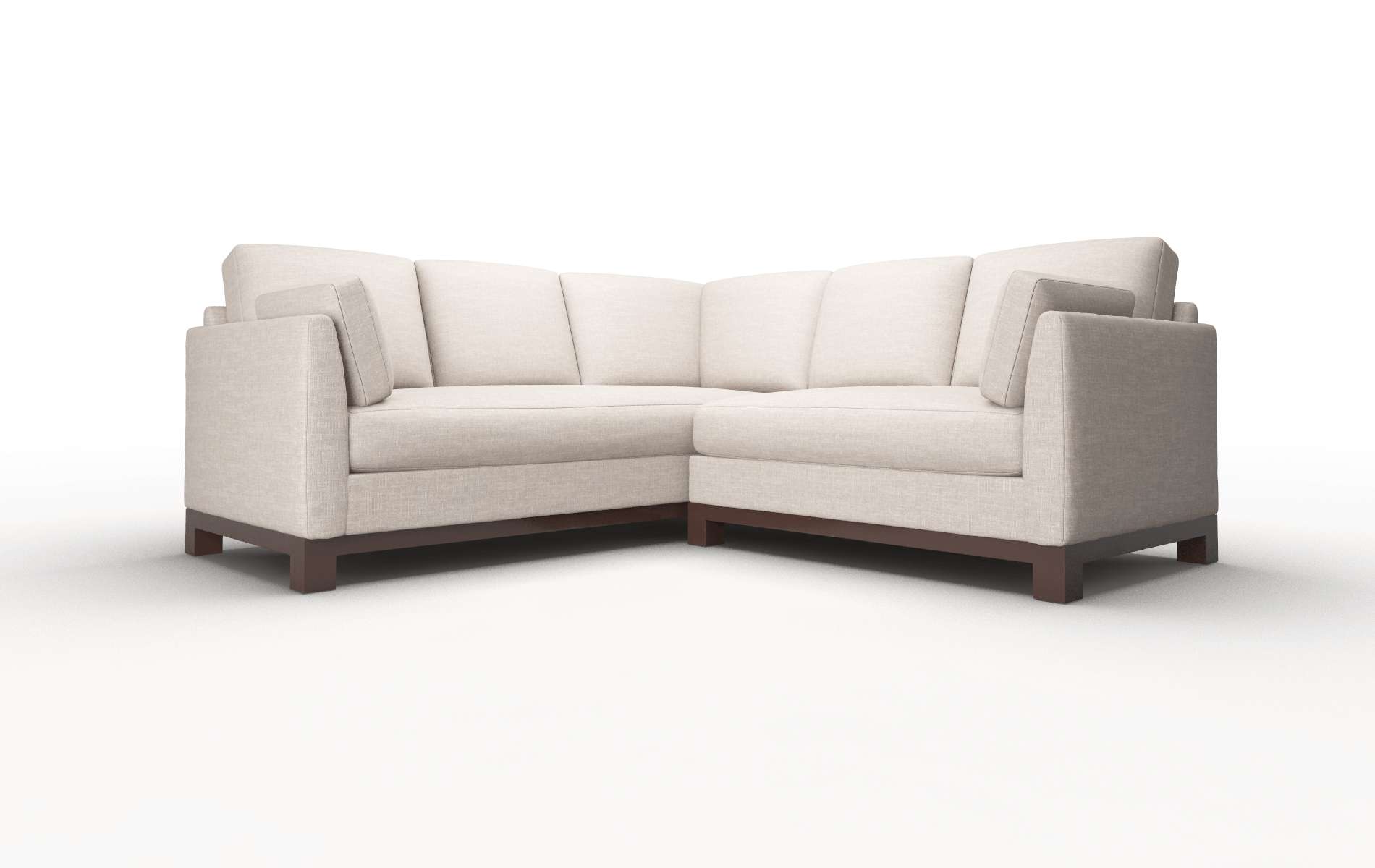 Dover Clyde Dolphin Sectional espresso legs 1