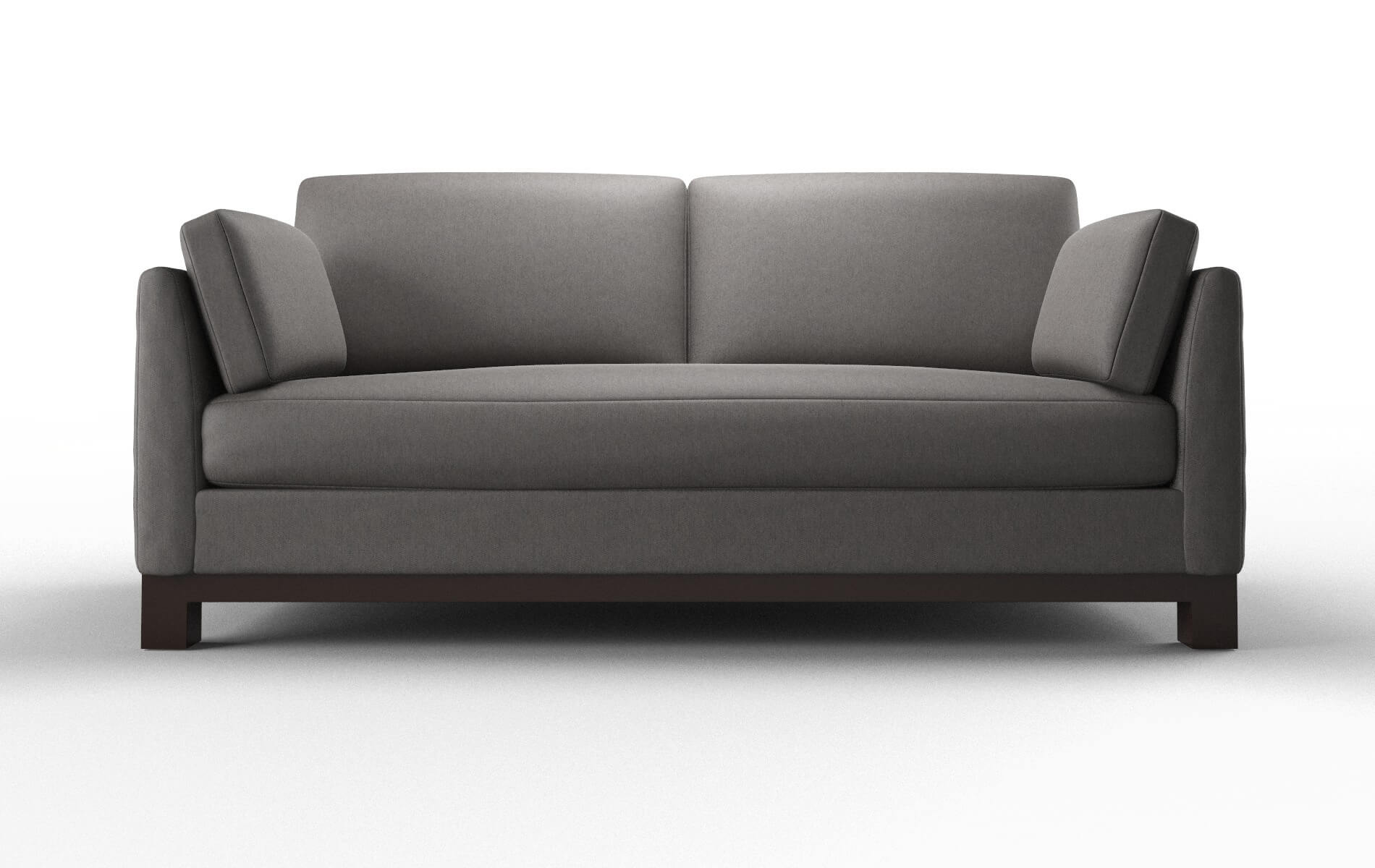 Dover Cosmo Charcoal Sofa espresso legs 1