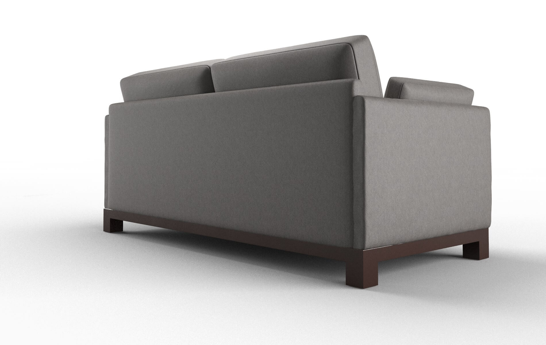 Dover Cosmo Charcoal Sofa espresso legs 4