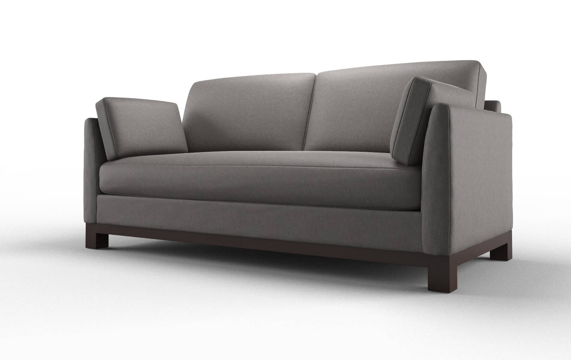 Dover Cosmo Charcoal Sofa espresso legs 5