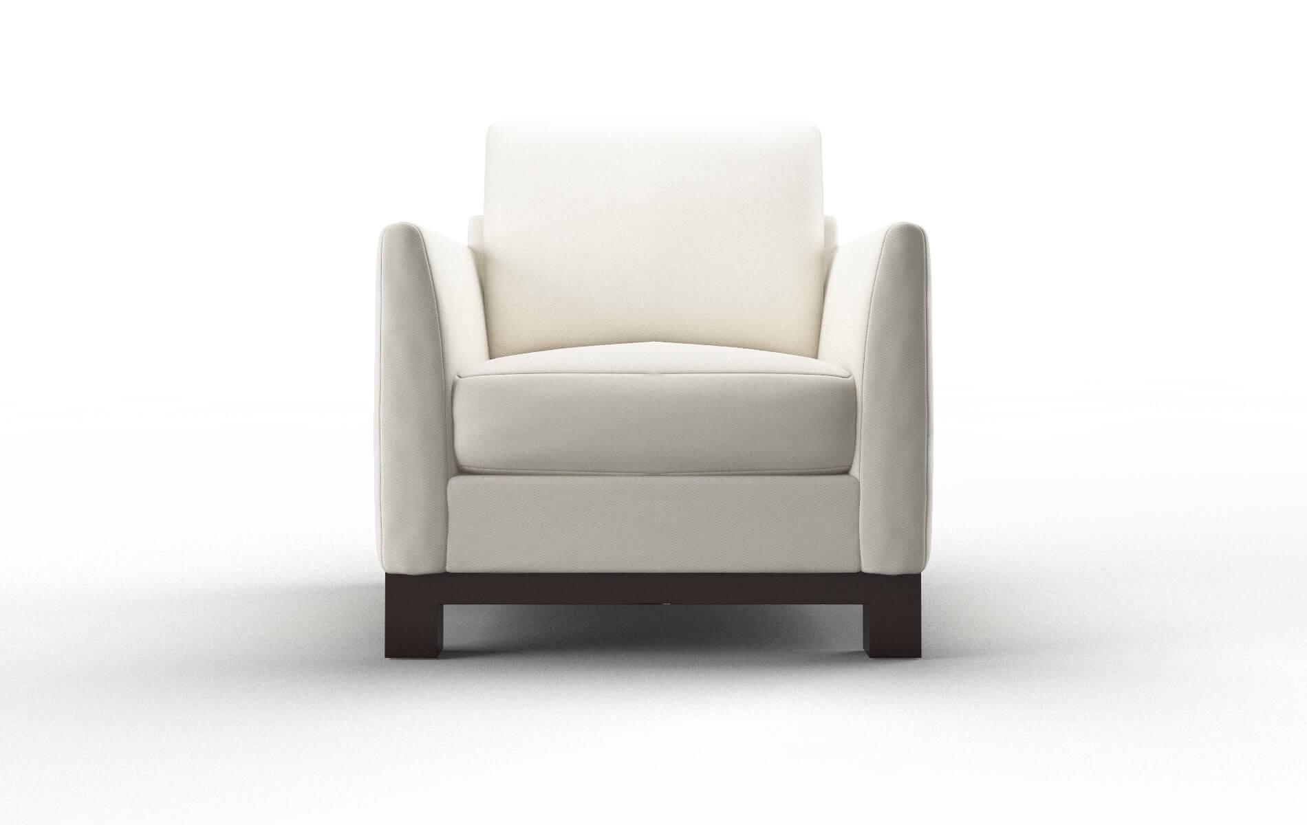 Dover Cosmo ivory Chair Espresso Legs  1